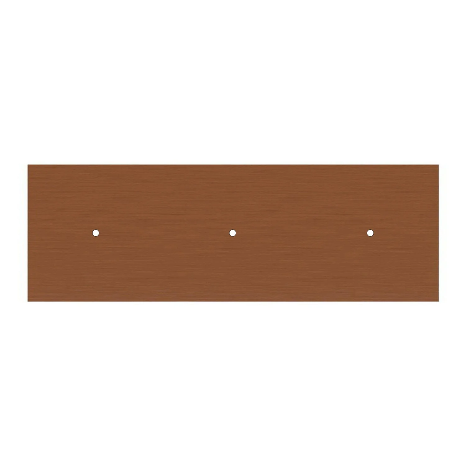 3-drop pendant lamp with XXL Rose-One rectangular 675 mm with metal finishes - Satin copper - Image 5