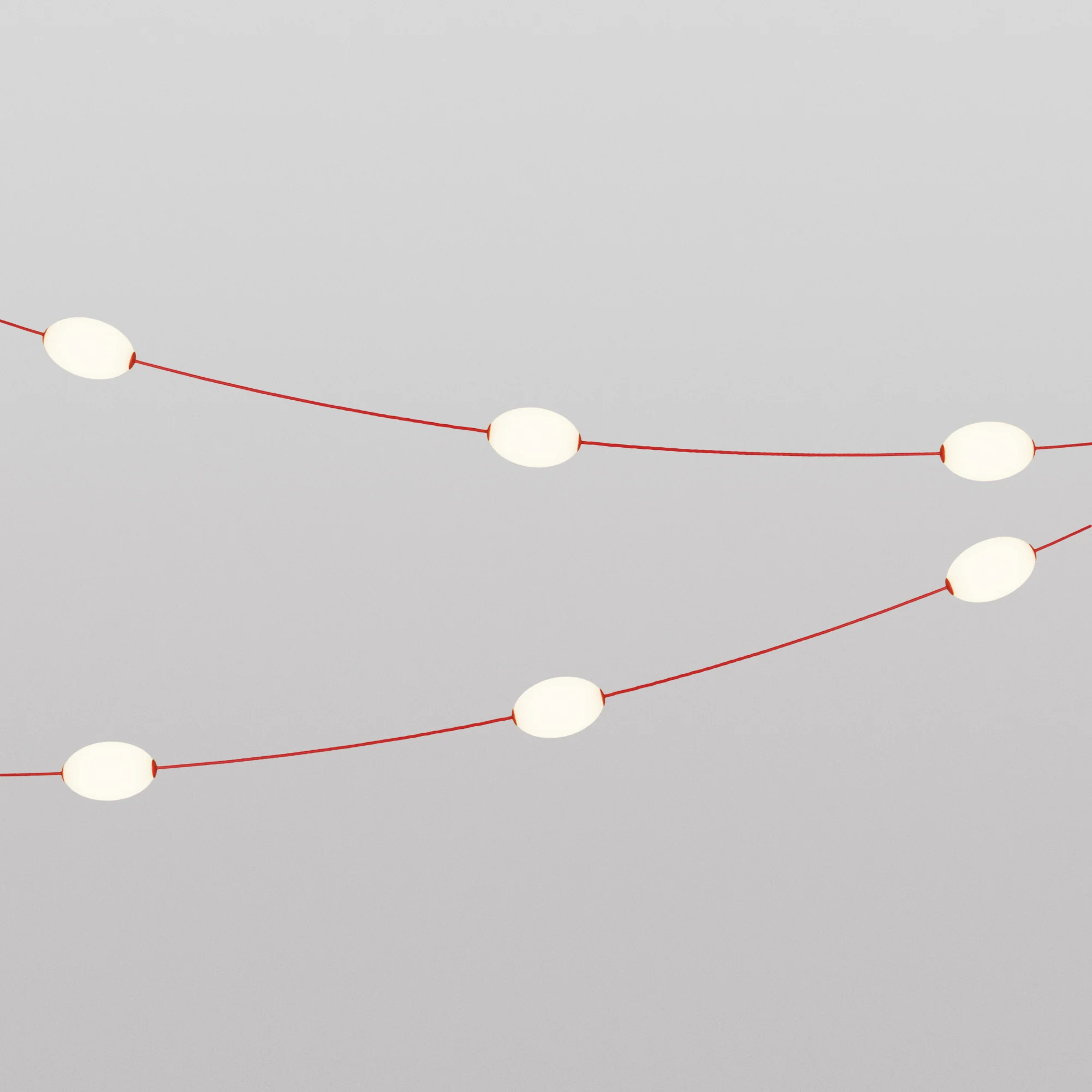 6-light outdoor string light IP67 Starfish Red with UK plug - Marina6