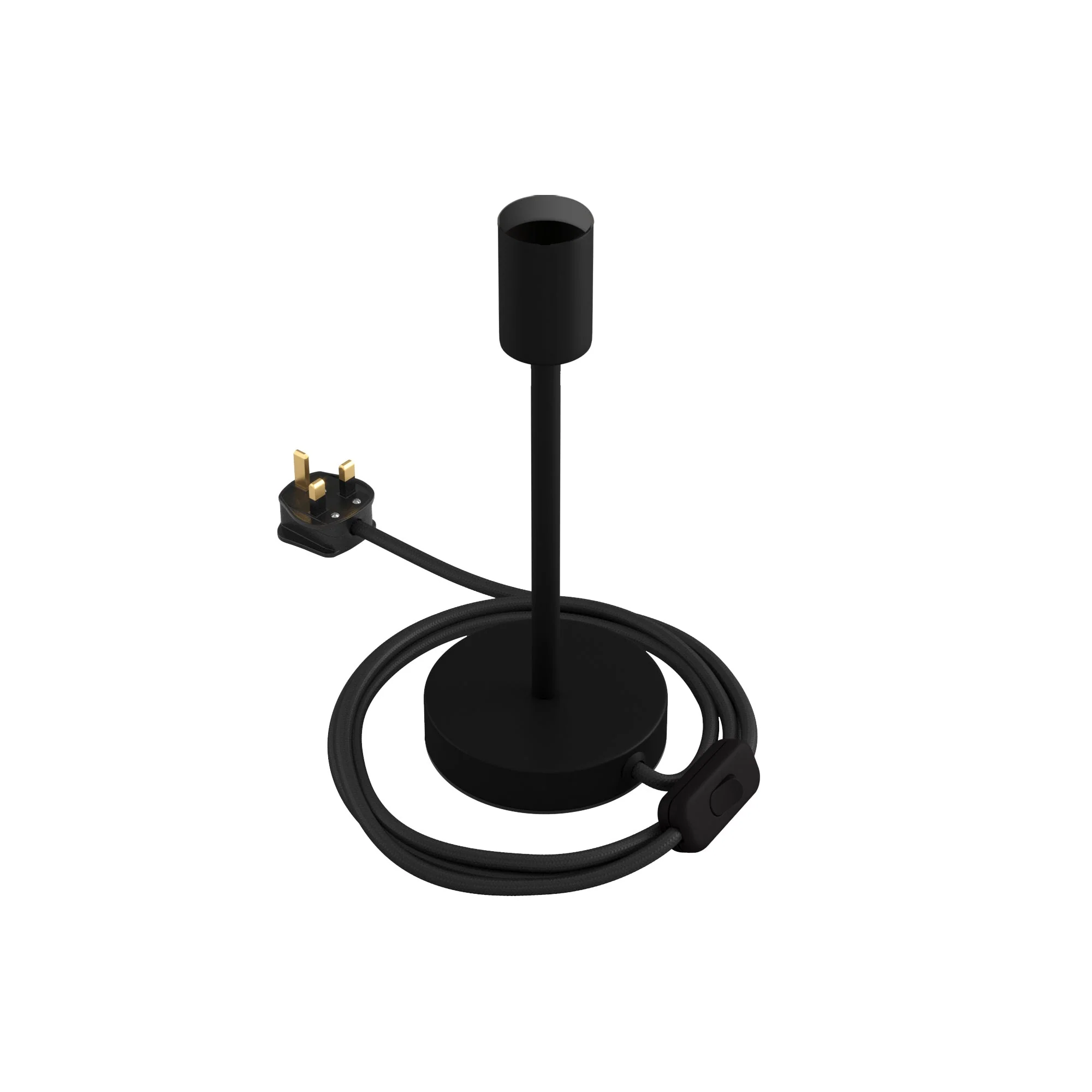 Alzaluce - Metal table lamp with UK plug - Matt black - Image 7