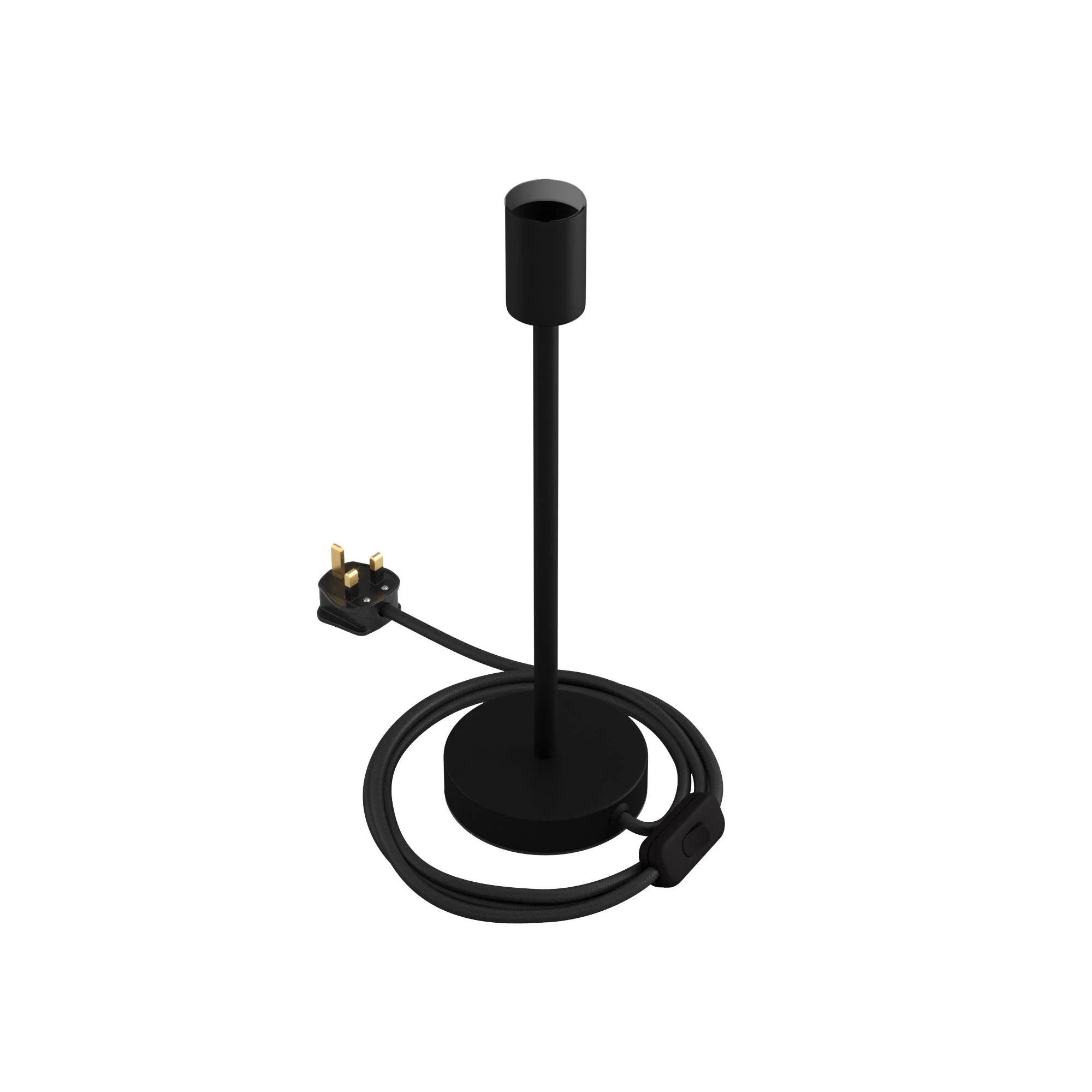 Alzaluce - Metal table lamp with UK plug - Matt black - Image 9