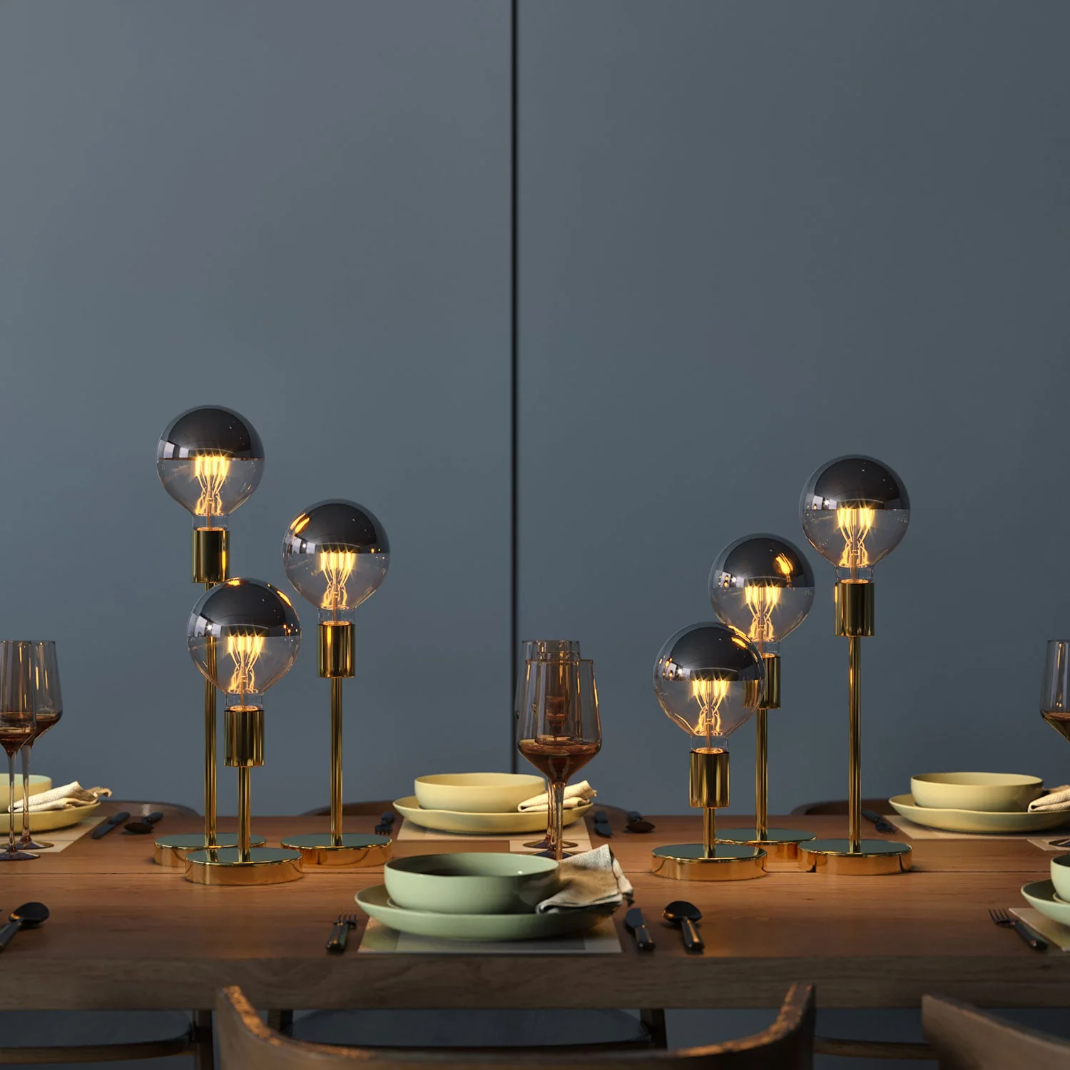 Alzaluce - Table lamp in metal with UK plug - Brass - Image 2