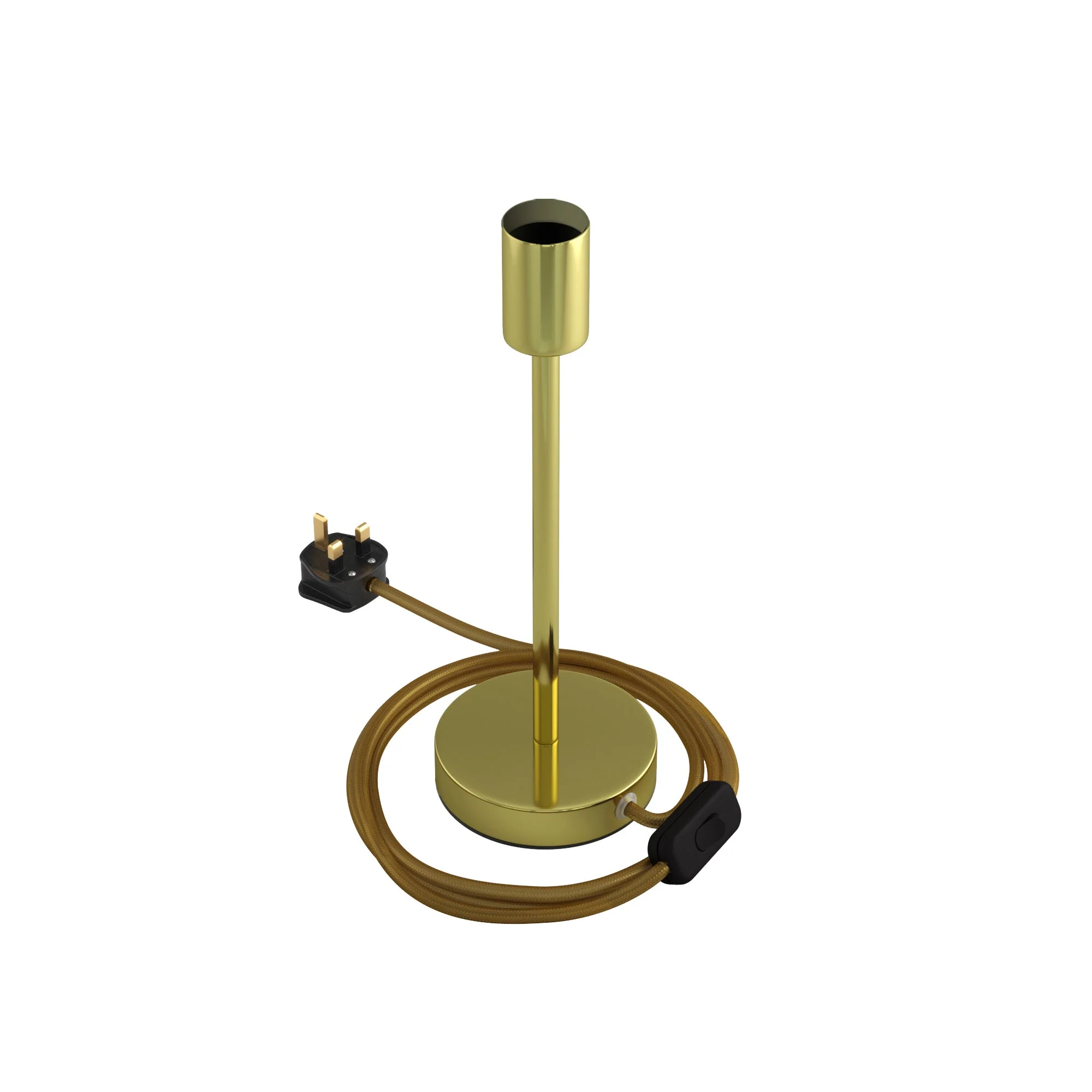 Alzaluce - Table lamp in metal with UK plug - Brass - Image 8
