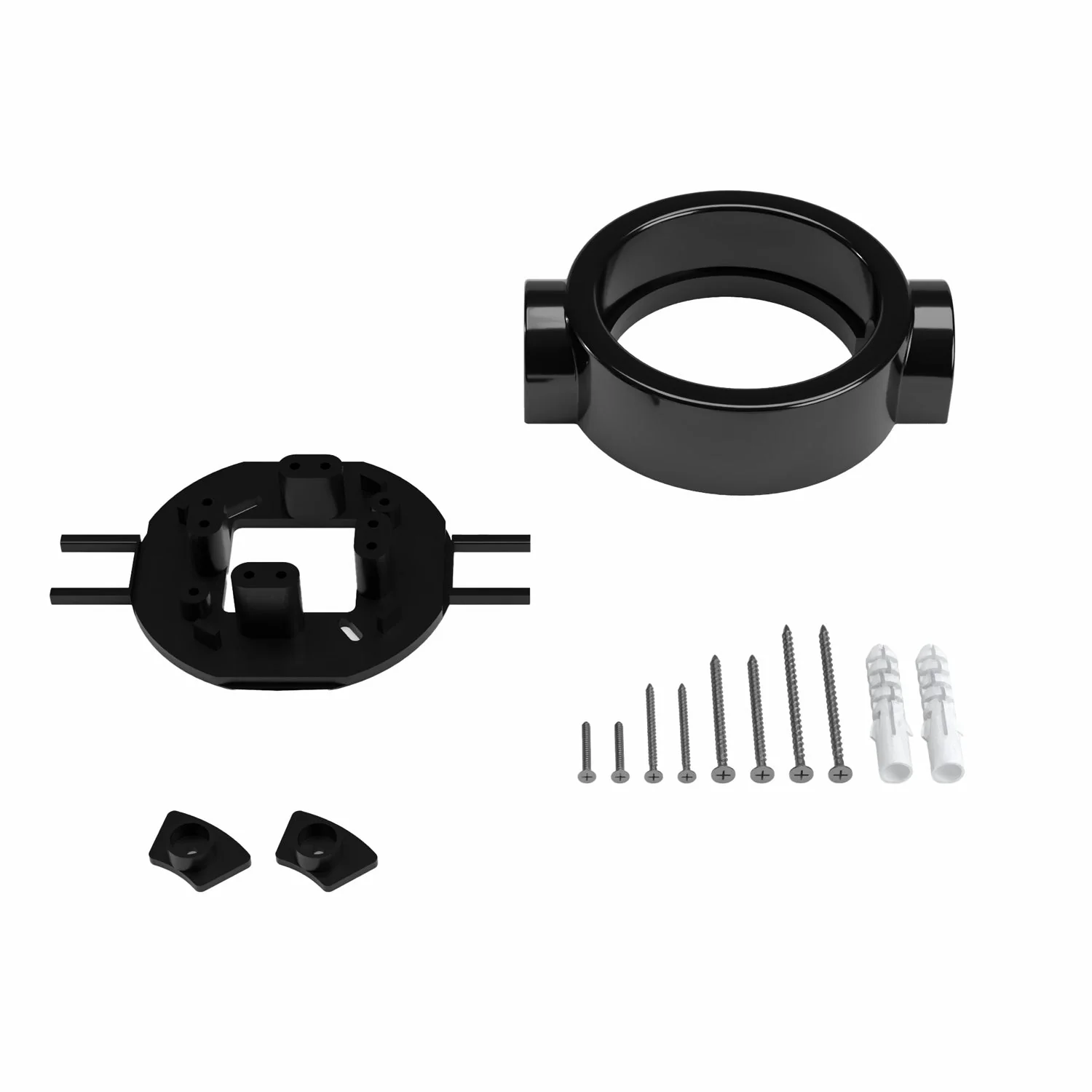 Black porcelain base for electric socket and switch/2-way switch compatible with Creative-Tubes - from 1 to 4 outputs - Image 17