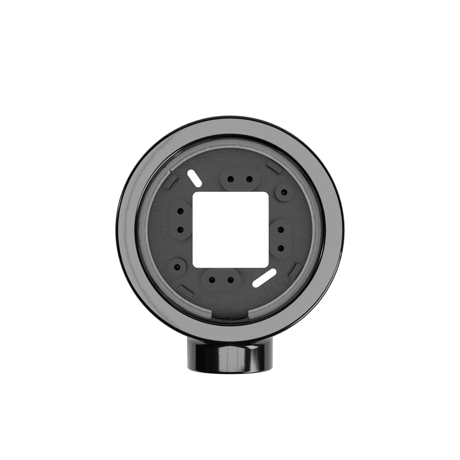 Black porcelain base for electric socket and switch/2-way switch compatible with Creative-Tubes - from 1 to 4 outputs - Image 2
