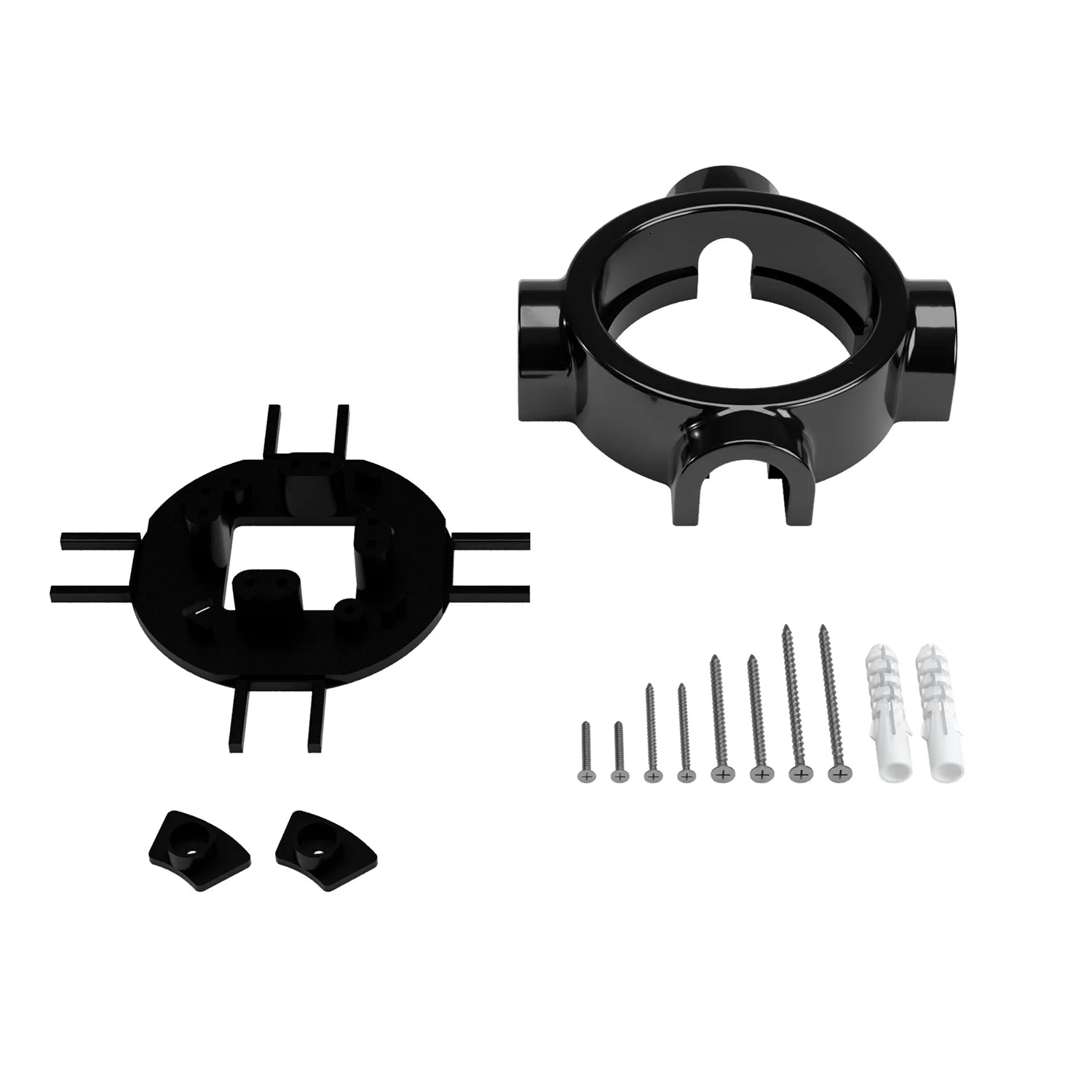Black porcelain base for electric socket and switch/2-way switch compatible with Creative-Tubes - from 1 to 4 outputs - Image 31