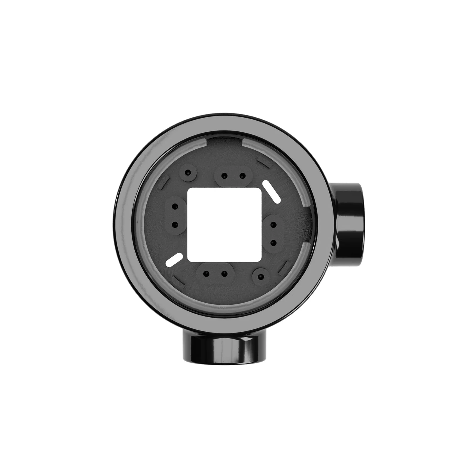 Black porcelain base for electric socket and switch/2-way switch compatible with Creative-Tubes - from 1 to 4 outputs - Image 9