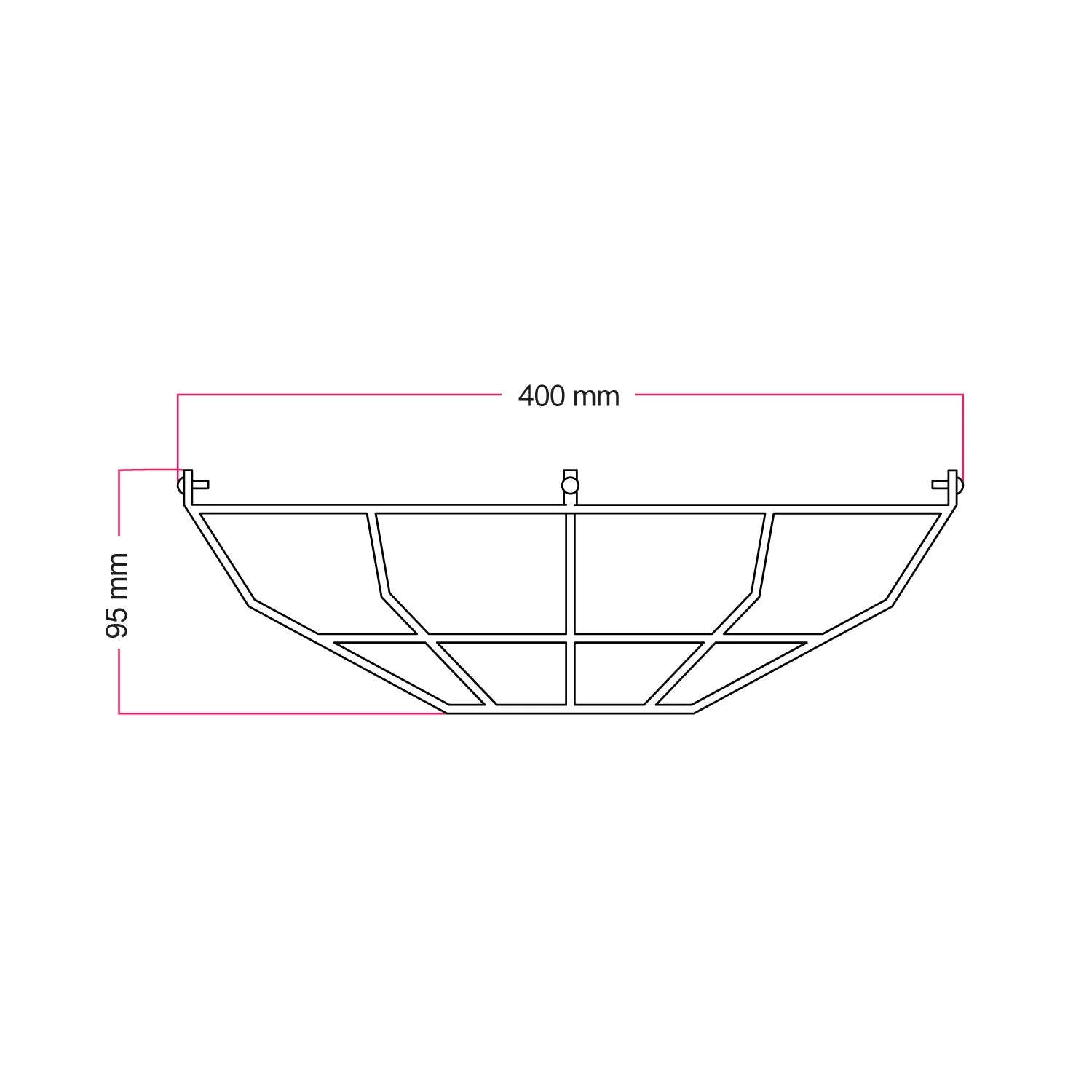 Metal cage for Harbour lampshade - White - Image 4