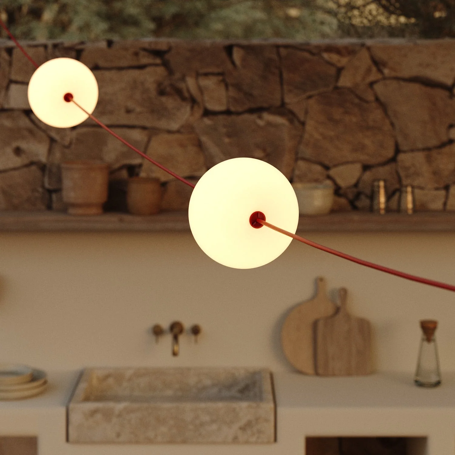 Outdoor 4-light string light IP67 Red Starfish - Marina4 Cherry - Image 11