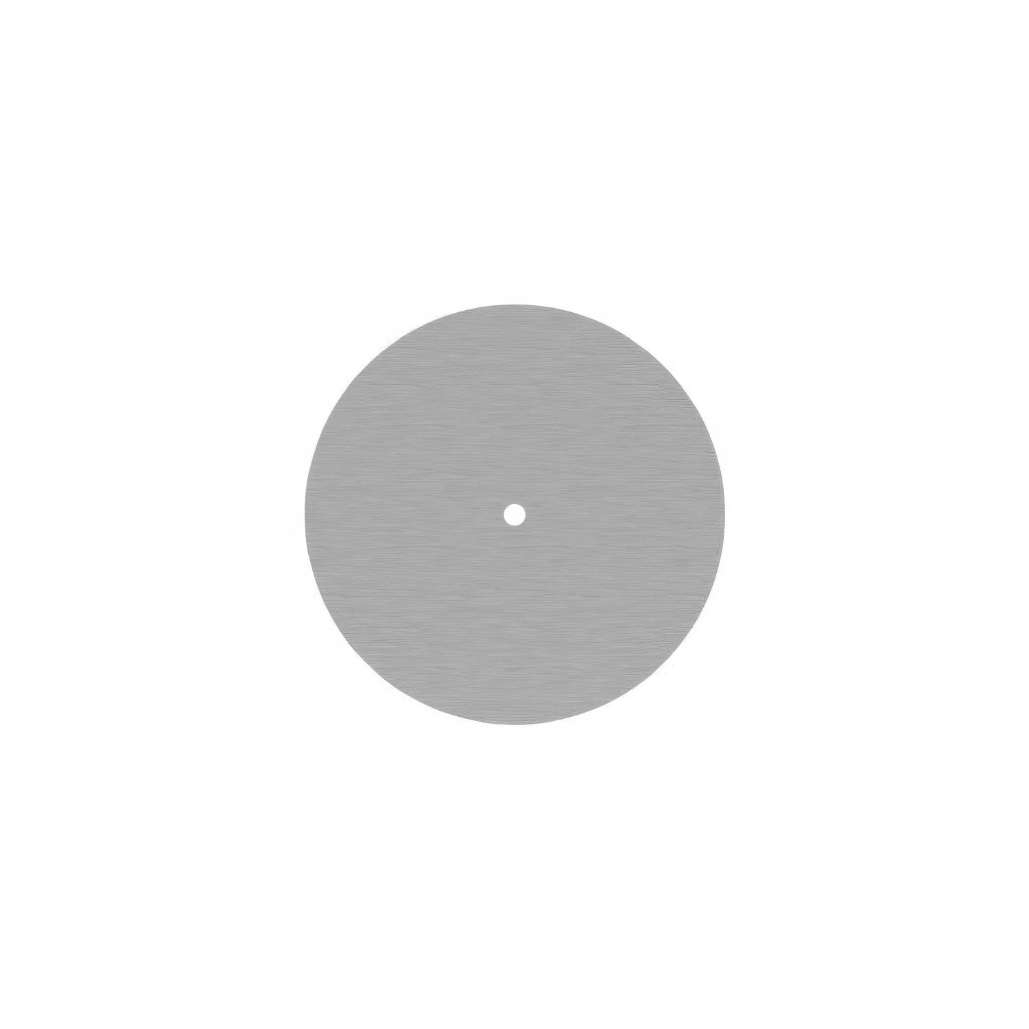 Rose-One round ceiling rose, 200 mm diameter with 1 hole and 4 side holes - Satin steel Dibond - Image 3