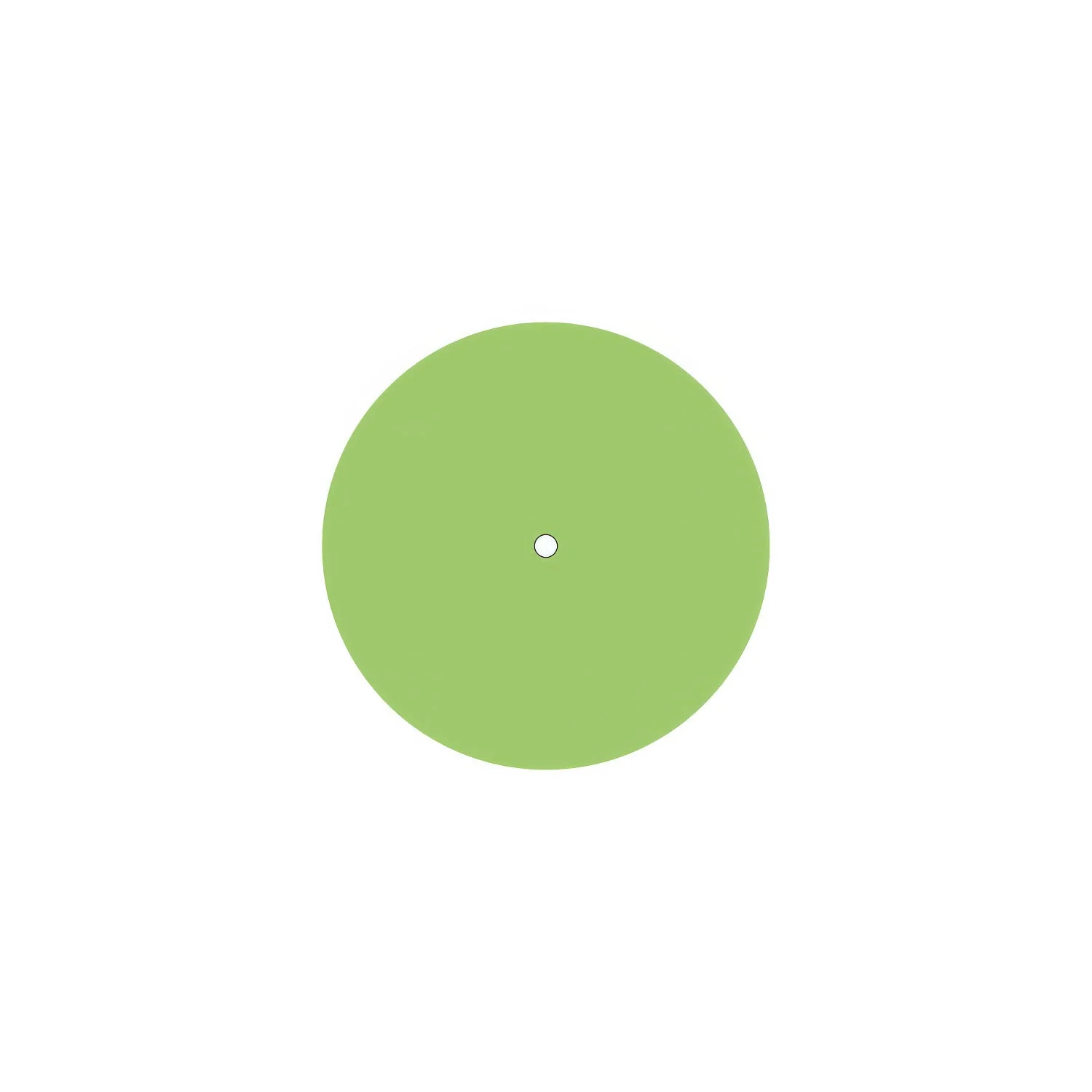 Ceiling rose Rose-One round, diameter 200 mm with 1 hole and 4 side holes - Meadow green - Image 3