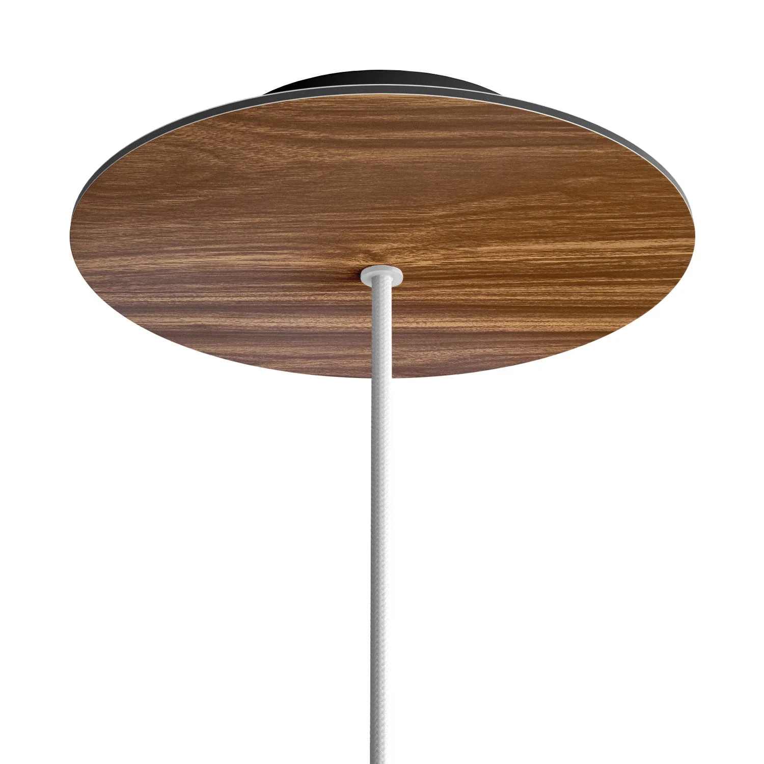 Rose-One round ceiling rose, 200 mm diameter with 1 central hole and 4 side holes - Wood - Image 8