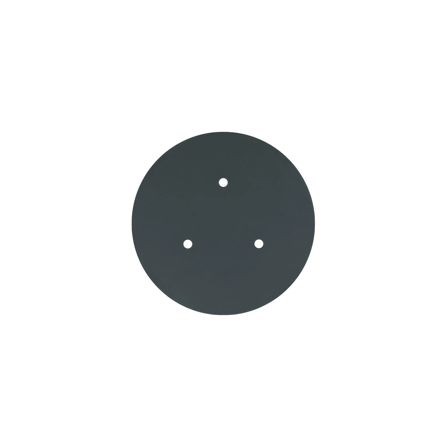 Ceiling rose Rose-One round, 200 mm diameter with 3 holes and 4 side holes - Anthracite - Image 3