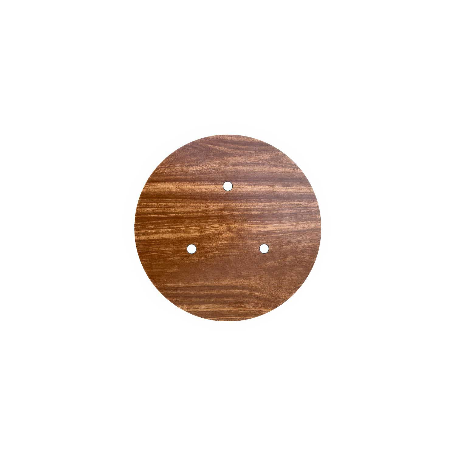 Rose-One round ceiling rose, 200 mm diameter with 3 holes and 4 side holes - Wood - Image 3