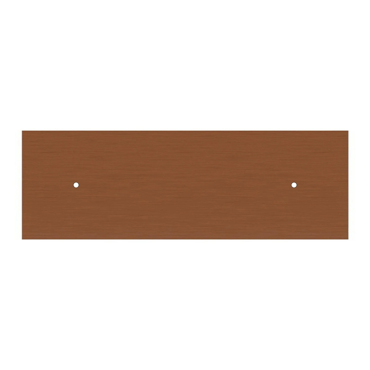 XXL Rose-One rectangular ceiling rose with 2 holes and 6 side holes, dimensions 675 x 225 mm - Satin copper Dibond - Image 3