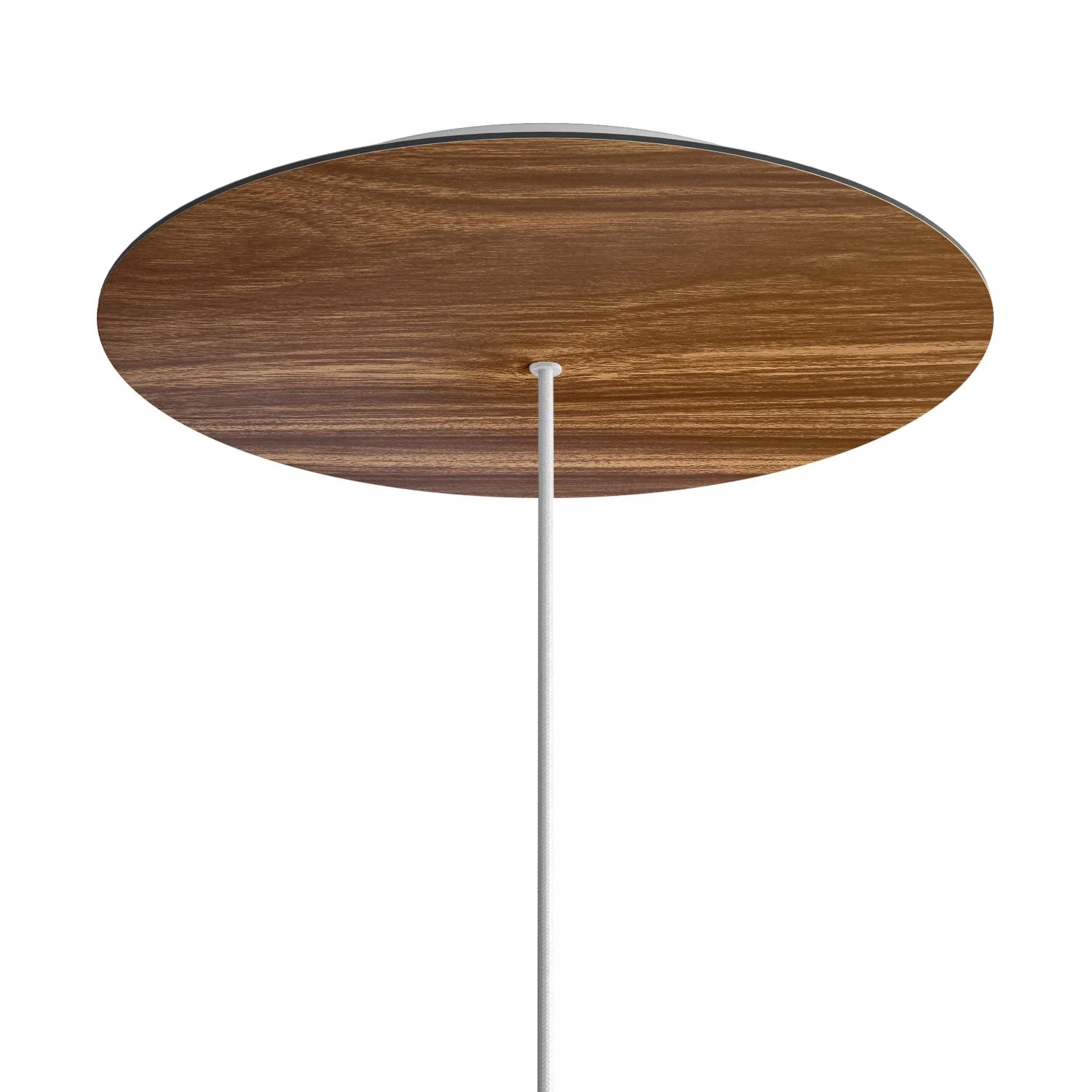 XXL Rose-One round ceiling rose, diameter 400 mm with 1 hole and 4 side holes - Wood