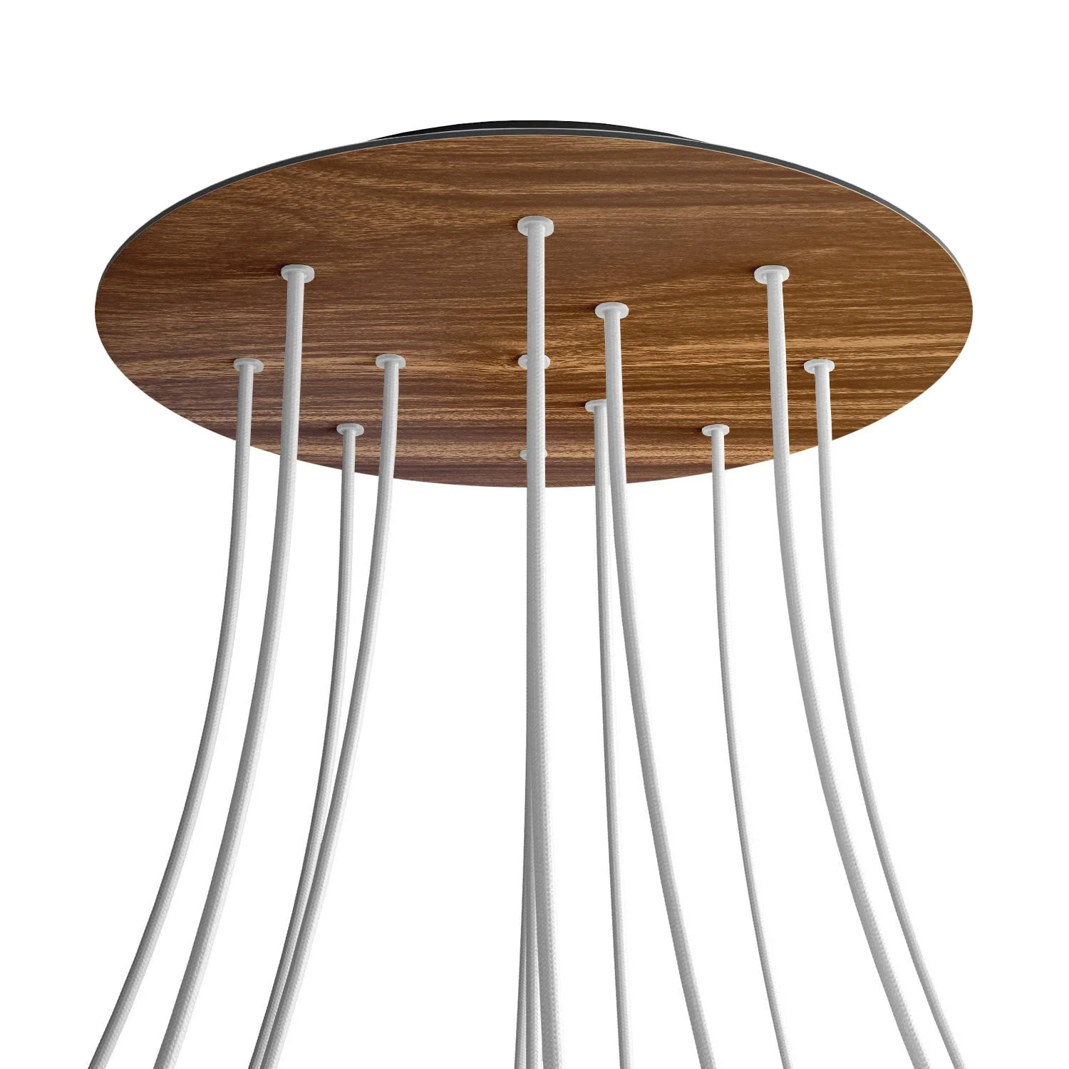 XXL Rose-One round ceiling rose, diameter 400 mm with 12 holes and 4 side holes - Wood - Image 8