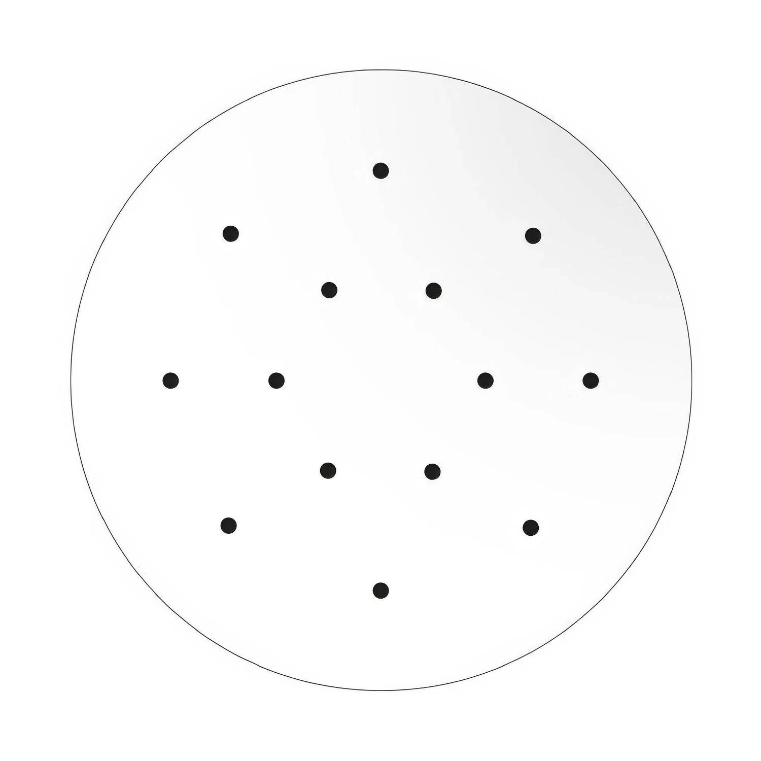 XXL Rose-One round ceiling rose, diameter 400 mm with 14 holes and 4 side holes - Matt white - Image 3