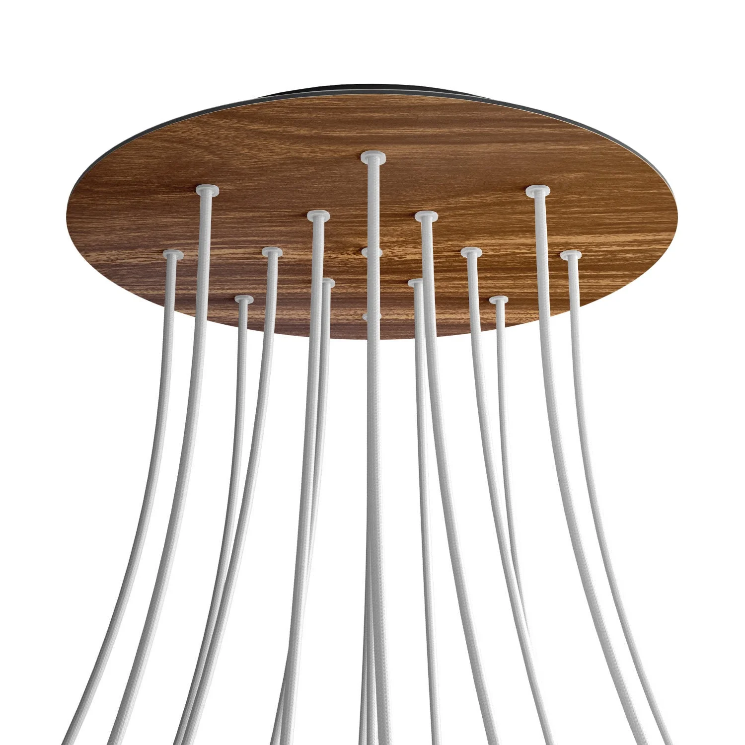 XXL Ceiling rose Rose-One round, 400 mm diameter with 15 holes and 4 side holes - Wood - Image 8
