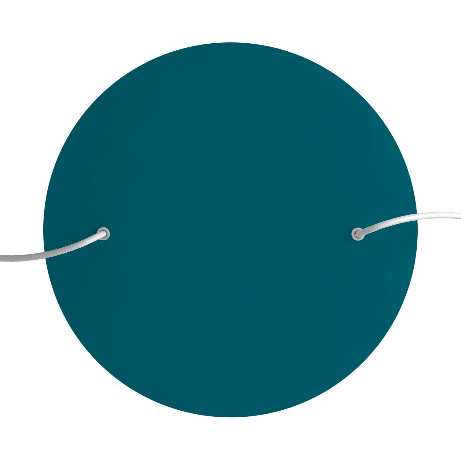 XXL Rose-One round ceiling rose, 400 mm diameter with 2 holes and 4 side holes – Petrol blue - Image 2
