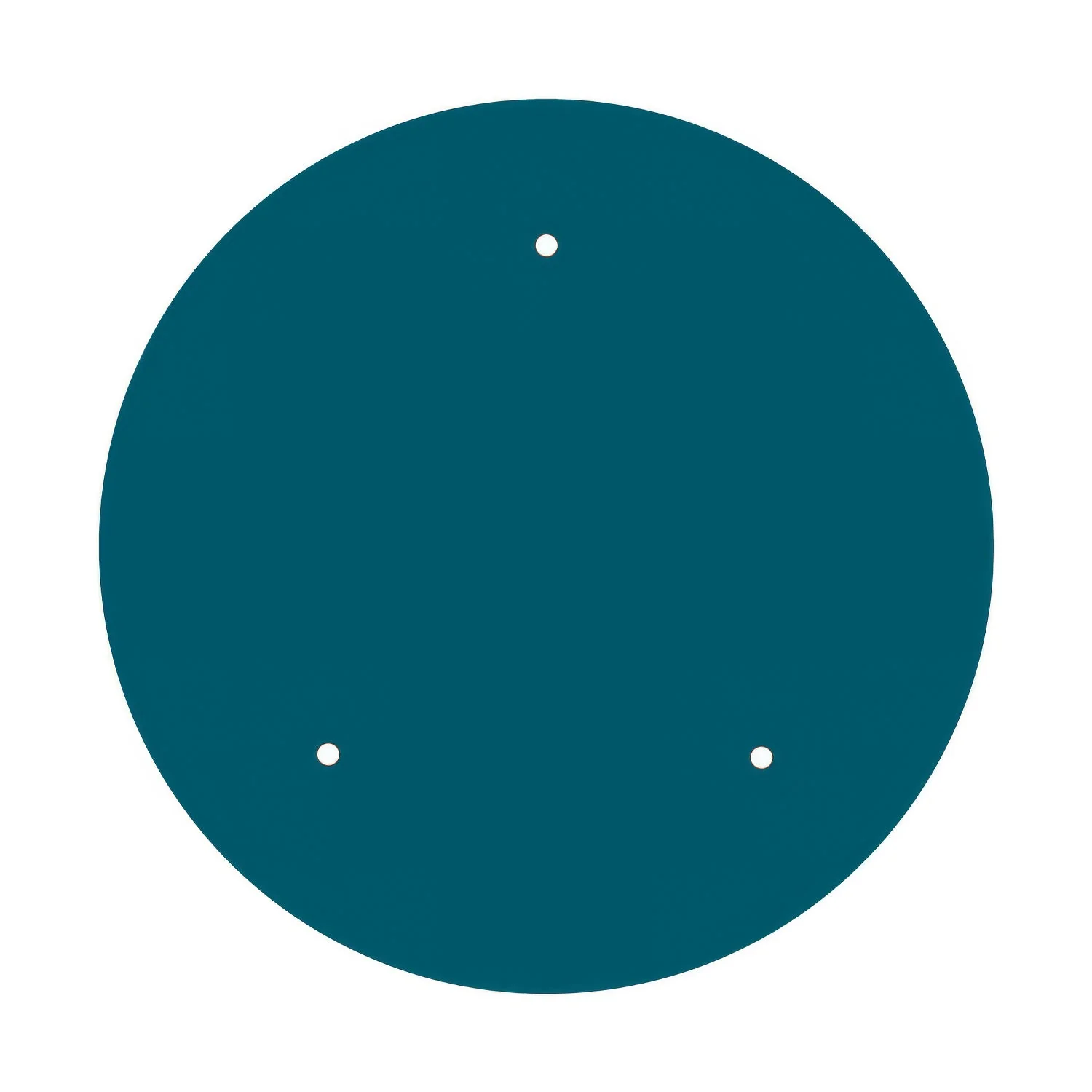 XXL Rose-One round ceiling rose, diameter 400 mm with 3 holes and 4 side holes - Petrol Blue - Image 3