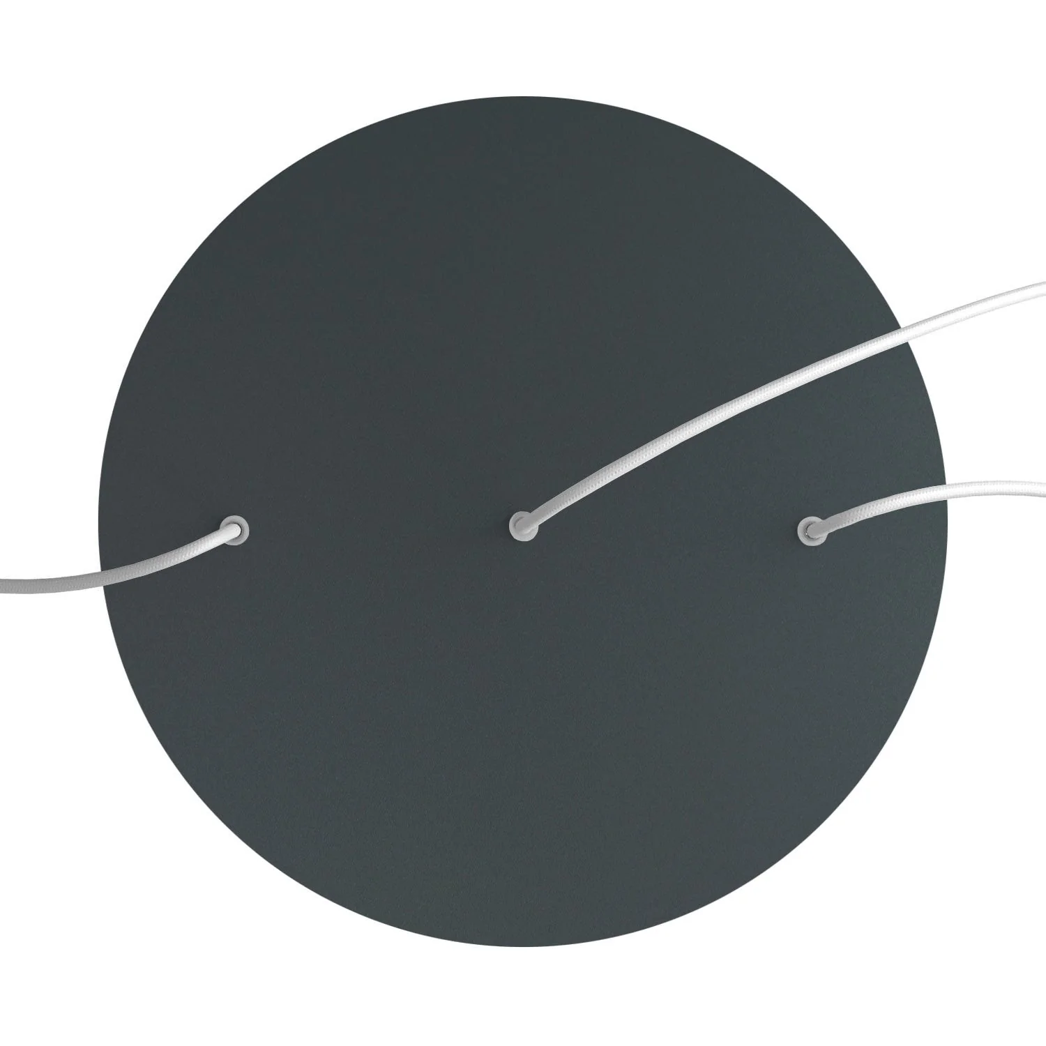 XXL Rose-One round Ceiling rose, 400 mm diameter with 3 holes in line and 4 side holes β Anthracite - Image 2