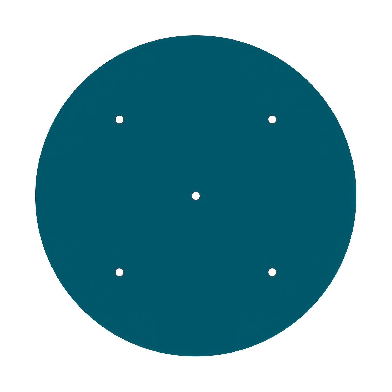 XXL Rose-One round ceiling rose, diameter 400 mm with 5 holes and 4 side holes - Petrol Blue - Image 3