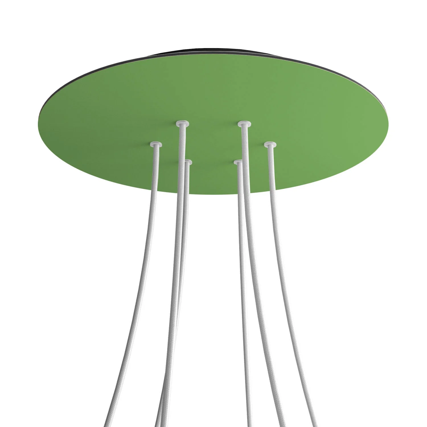 XXL Rose-One round ceiling rose, 400 mm diameter with 6 holes and 4 side holes - Meadow green - Image 8