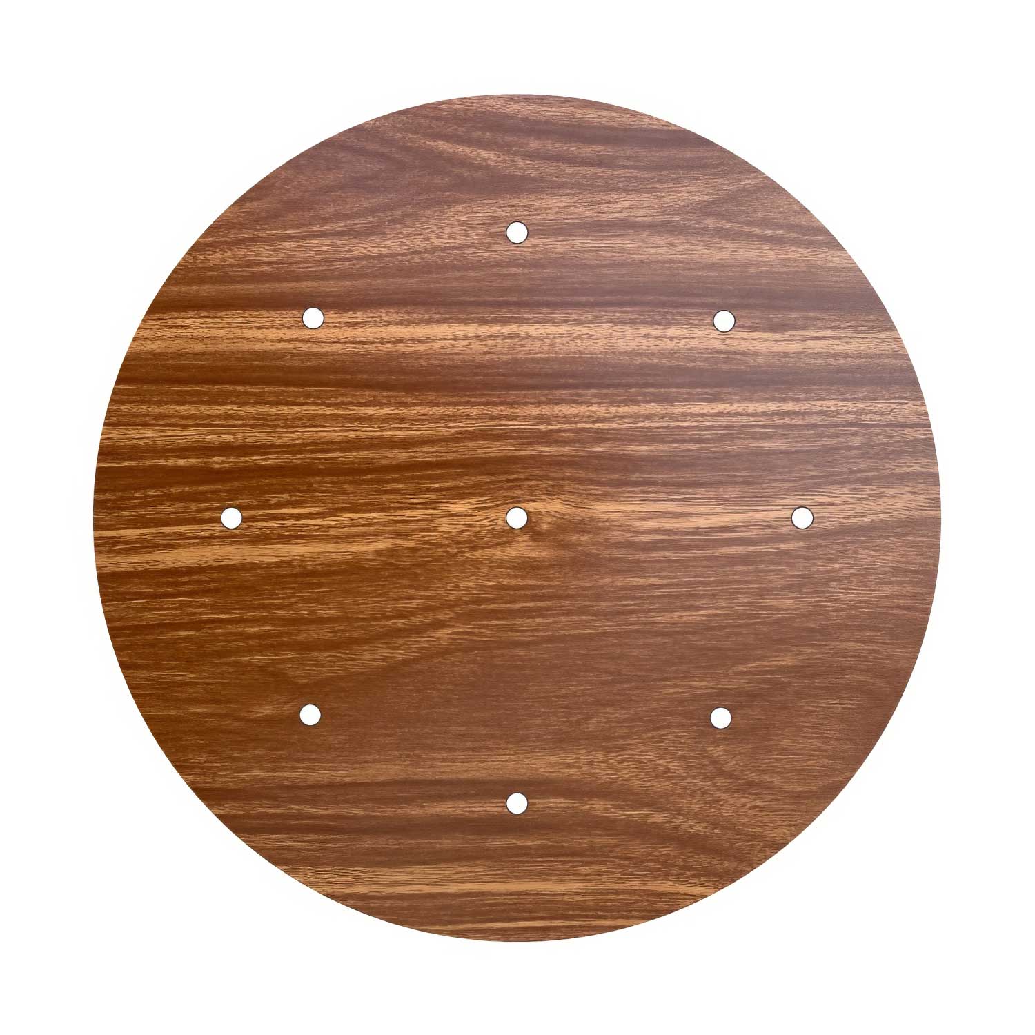 XXL Rose-One round ceiling rose, 400 mm diameter with 9 holes and 4 side holes - Wood - Image 3