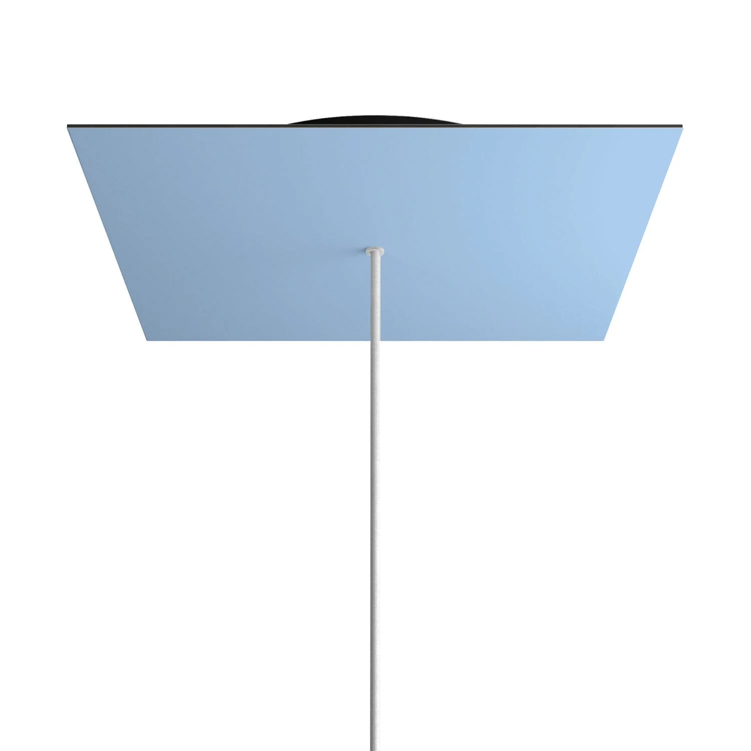 XXL Ceiling rose Rose-One square, 400 mm with 1 hole and 4 side holes - Powder blue - Image 8
