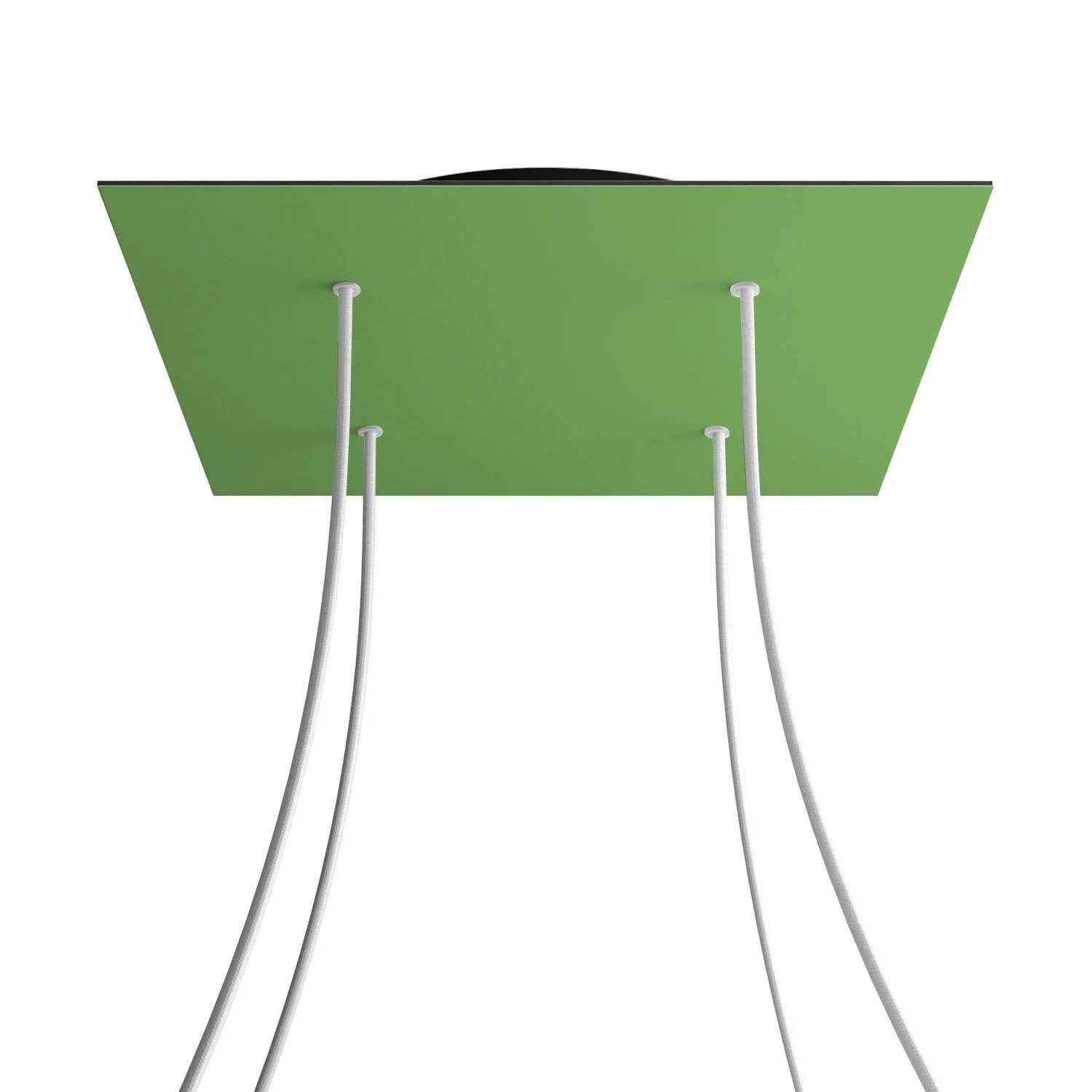 XXL Rose-One square ceiling rose, 400 mm with 4 holes and 4 side holes - Meadow green - Image 8