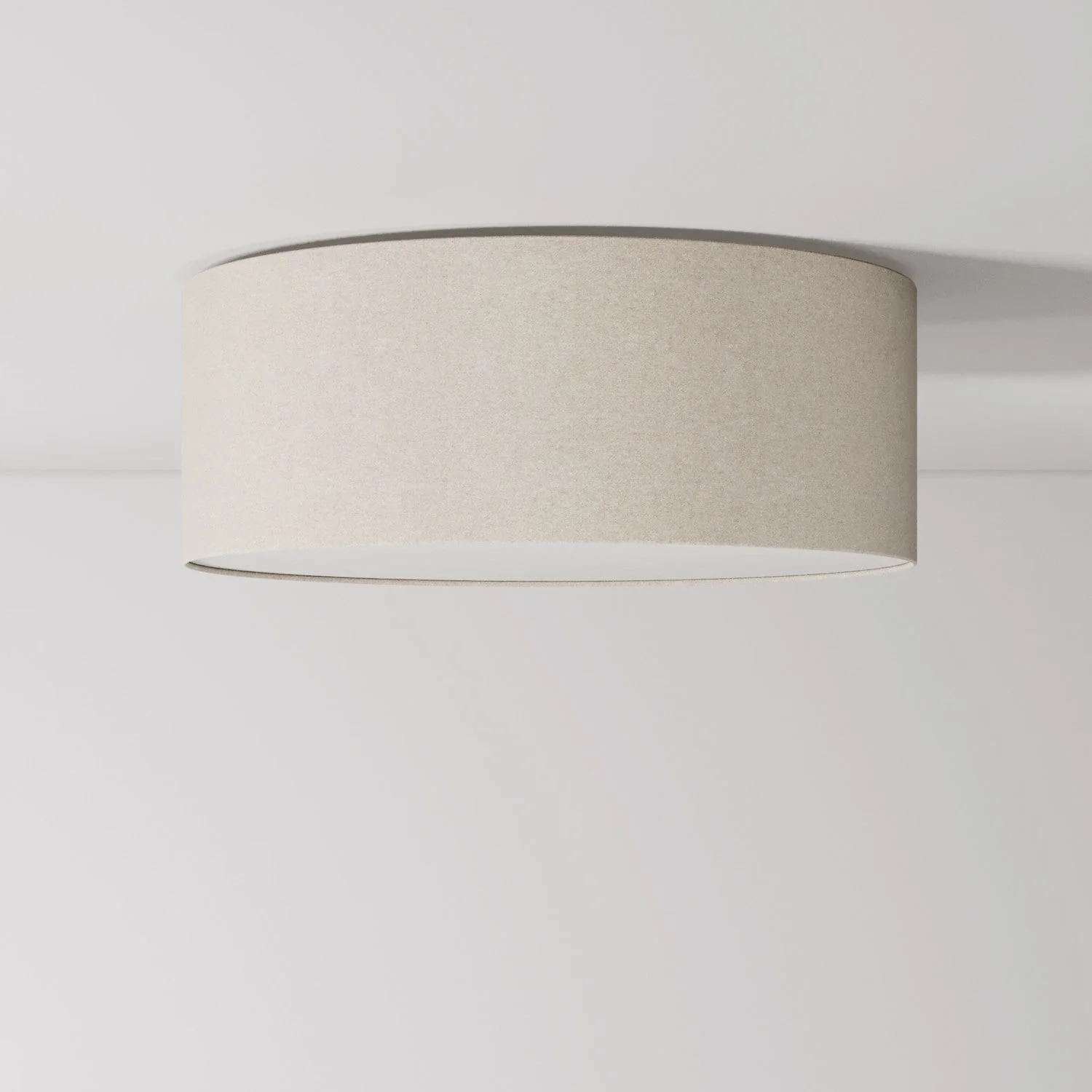 Medium Slim fabric ceiling light - Made in Italy - Sand Wool