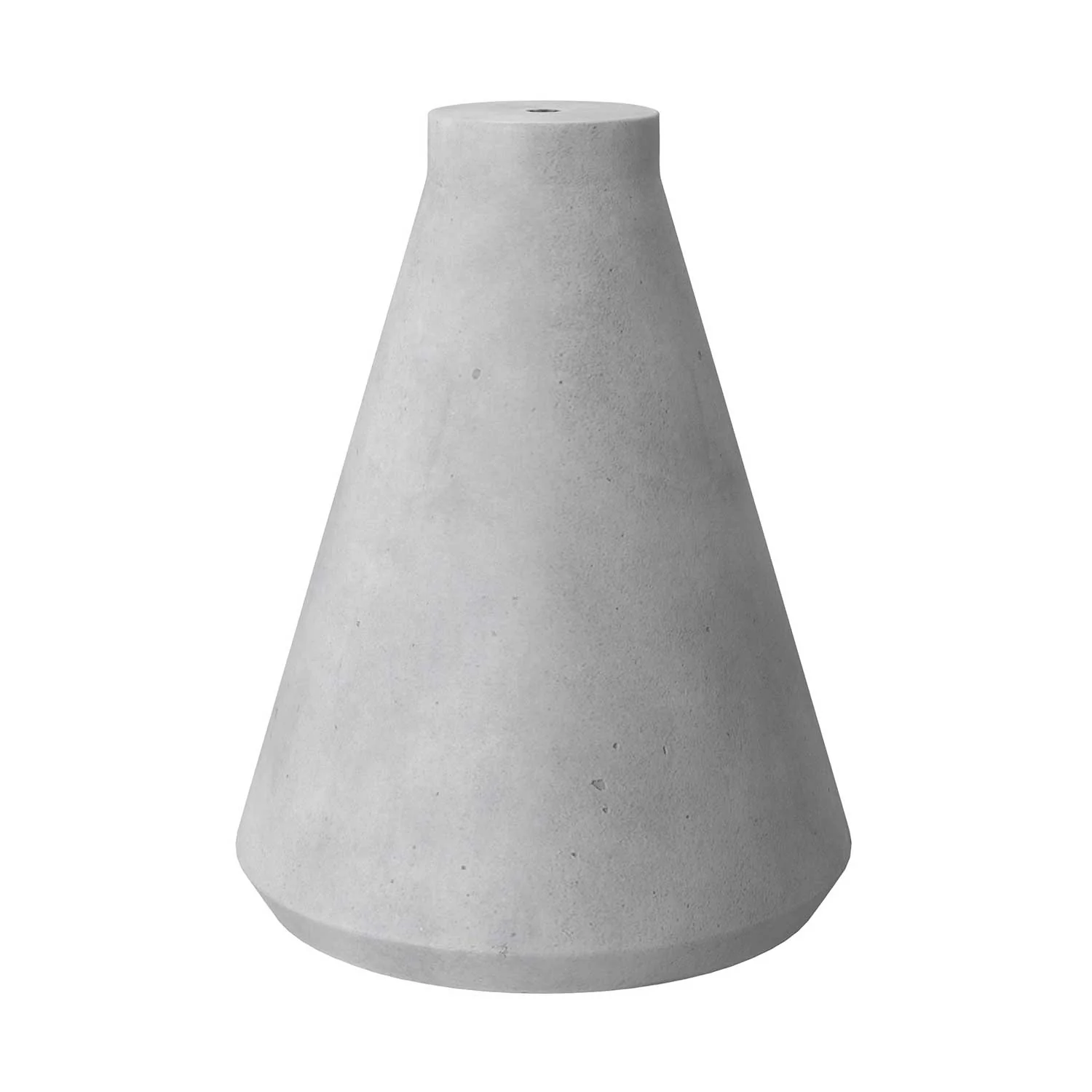 Cement lampshade Funnel for pendant lamp, complete with cable clamp and E27 lamp holder - Light cement - Image 3
