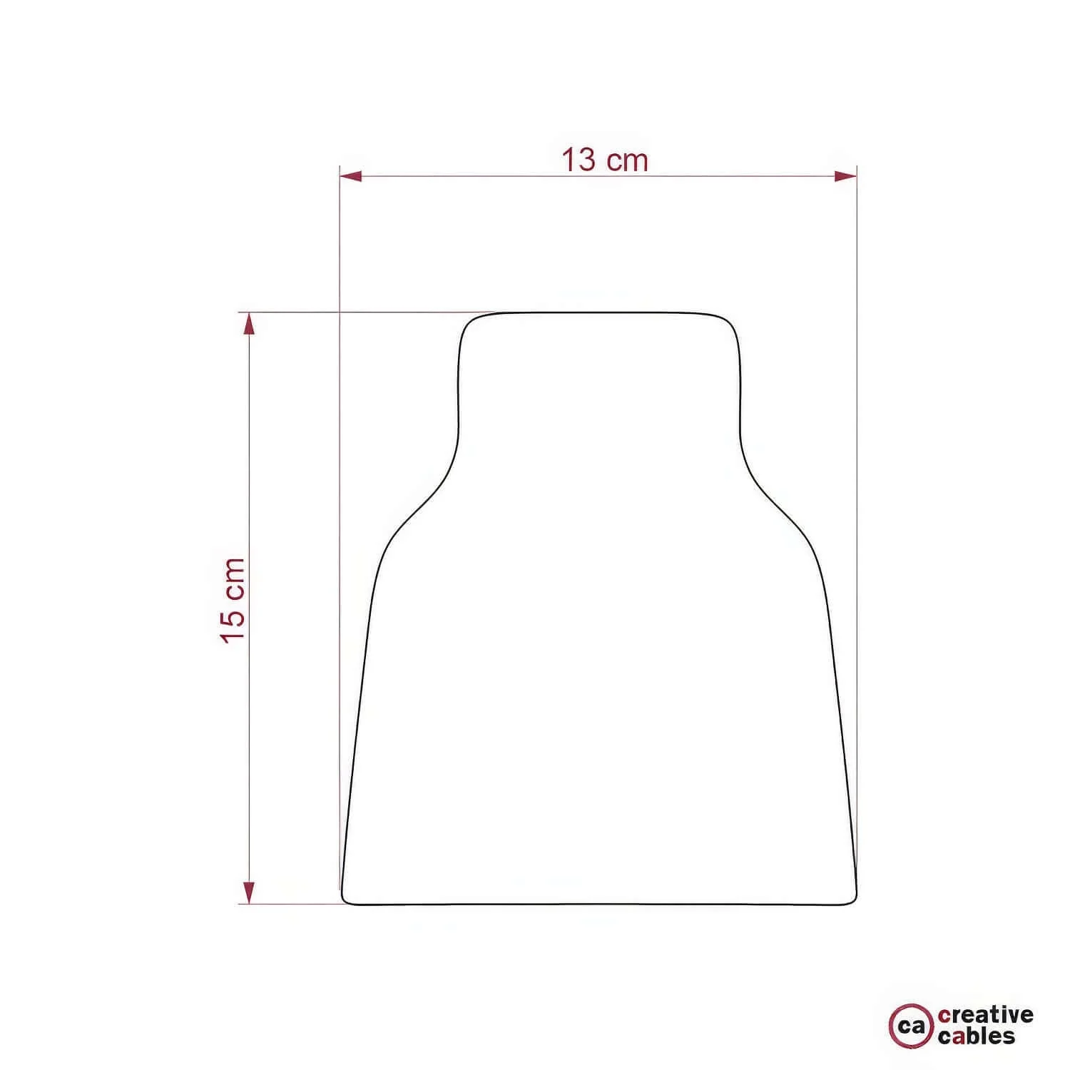Vase lampshade in ceramic, Materia collection - Made in Italy - Striped Evergreen - Image 4