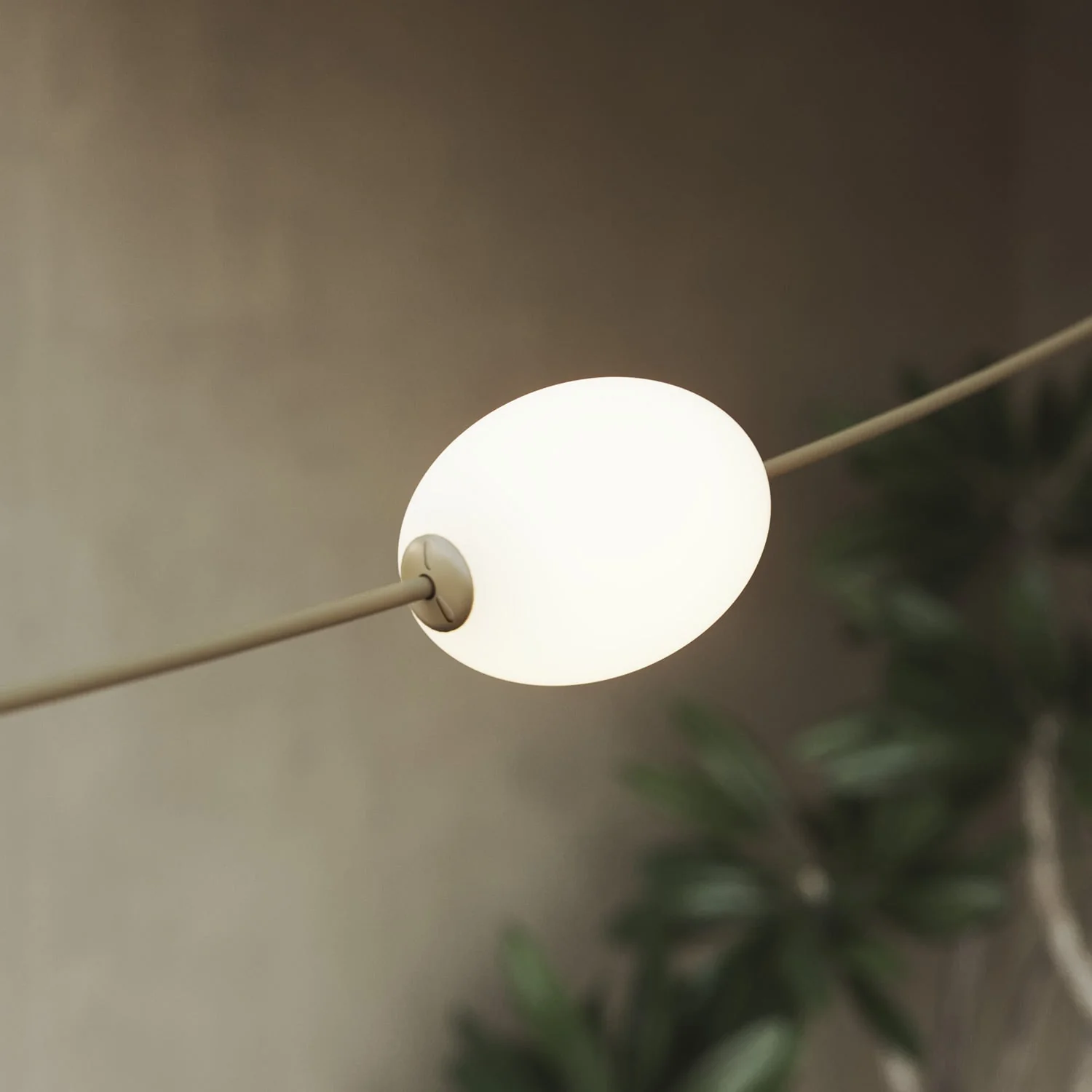 Outdoor string light with 3 light points IP67 Olive green - Marina3 - Image 4