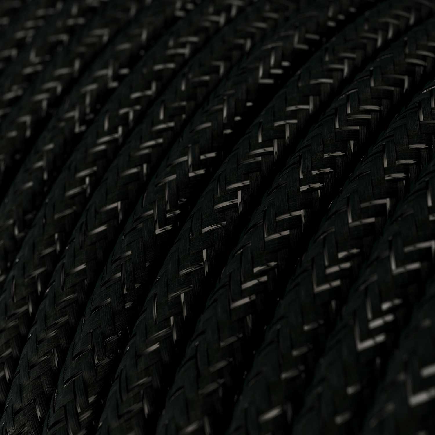 Cloth Covered Wire - Black Glitter RL04 - UL Listed - Image 2