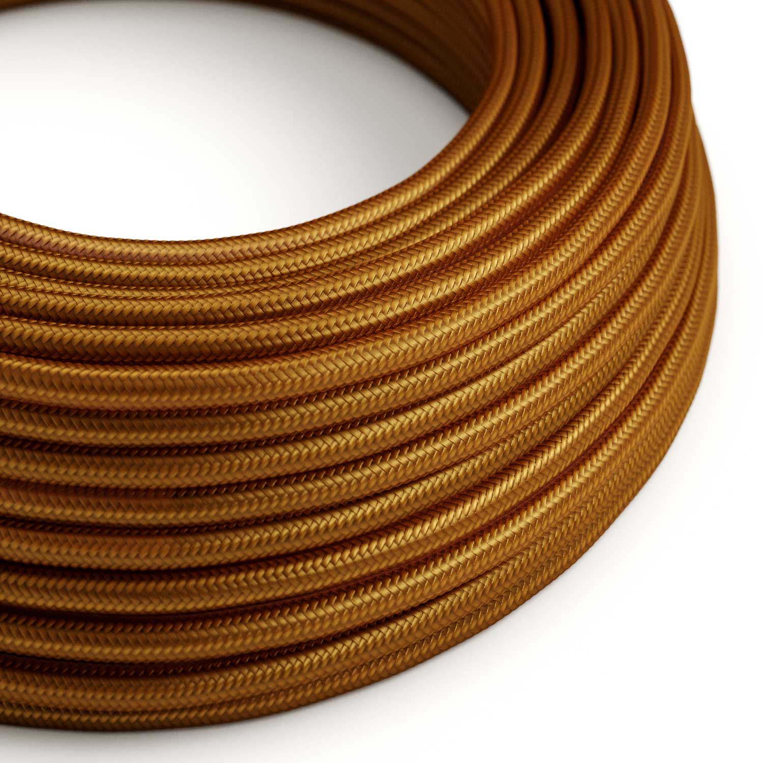 Electric cable in Whiskey-coloured fabric - The Original Creative Cables, for creative lighting projects - RM22