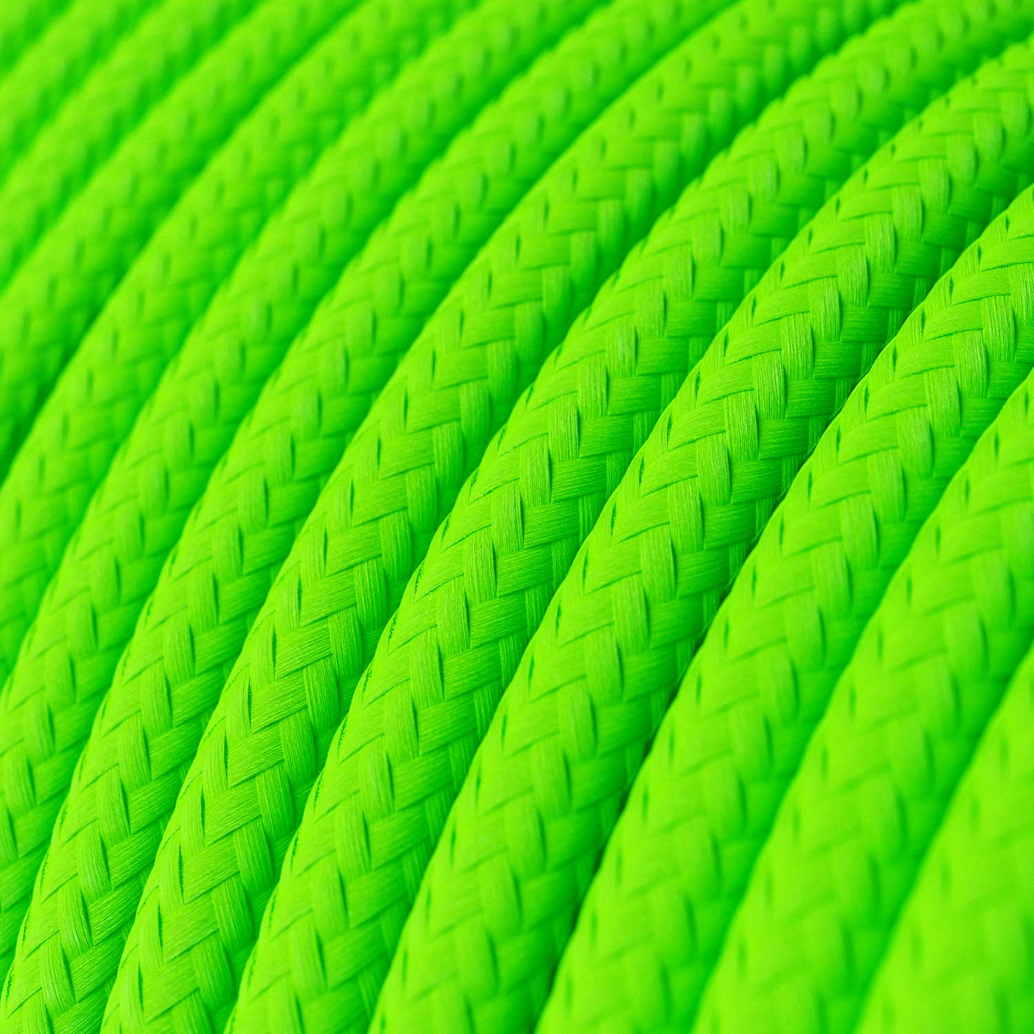 Electric cable with Fluorescent Green covering - The Original Creative Cables, perfect for unique lighting decorations - RF06 - Image 2