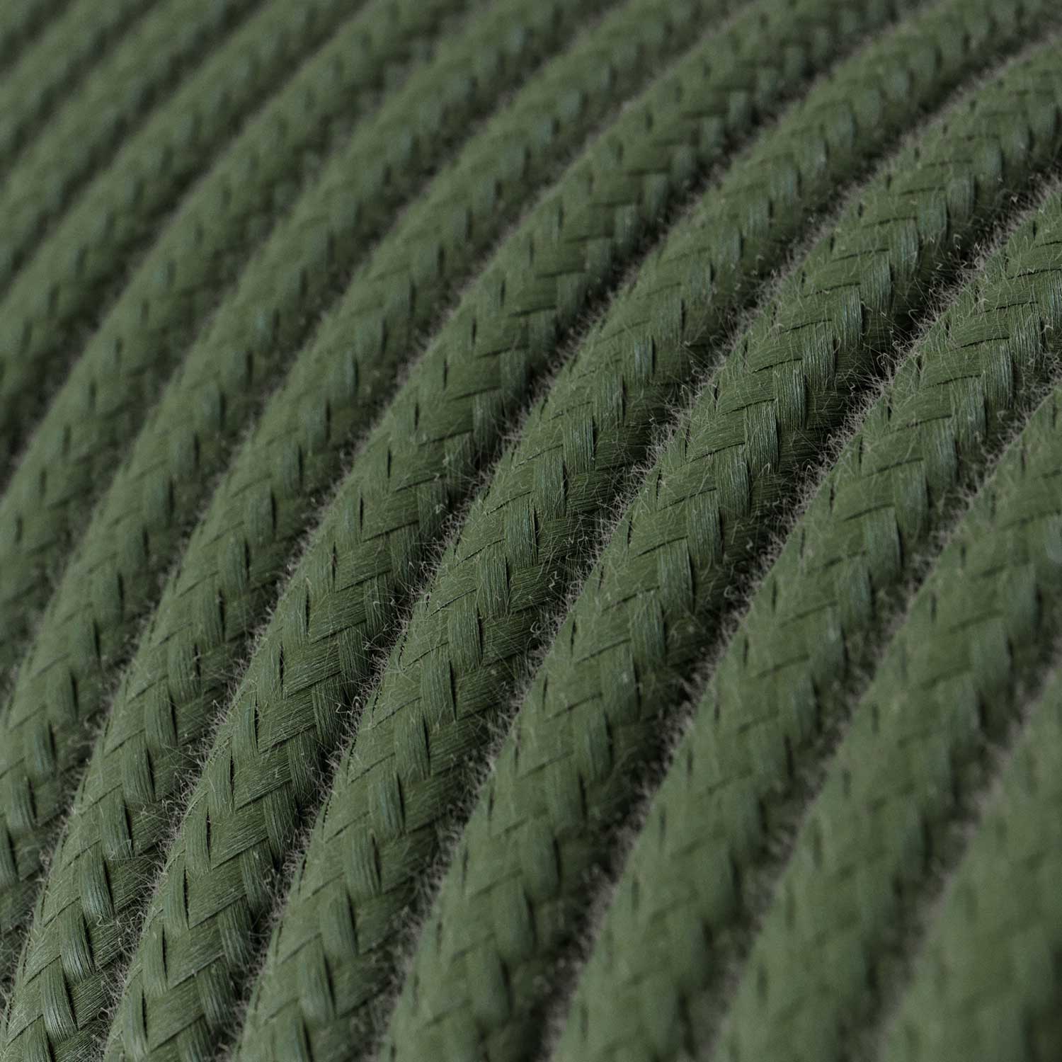 Cloth Covered Wire - Gray Green Cotton RC63 - UL Listed - Image 2