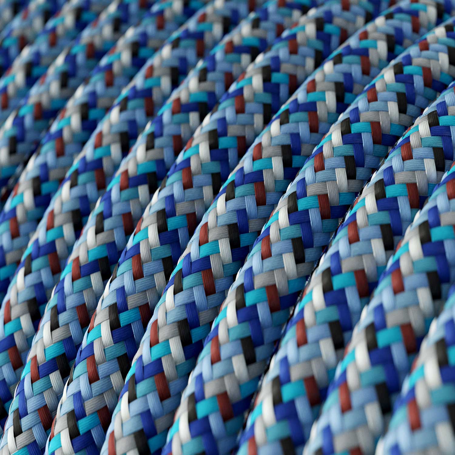 Electric cable with Pixel Palette Turquoise coating - The Original Creative Cables, for customised DIY lights - RX03 - Image 2