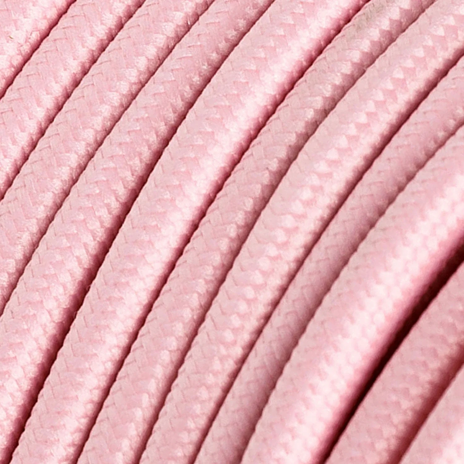 Colourful silicone suspension lamp with fabric cable - Salmon - Image 3