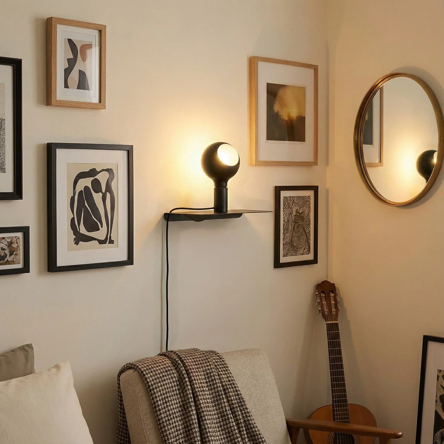 Combo Camo - Lamp with shelf - Black - Image 2