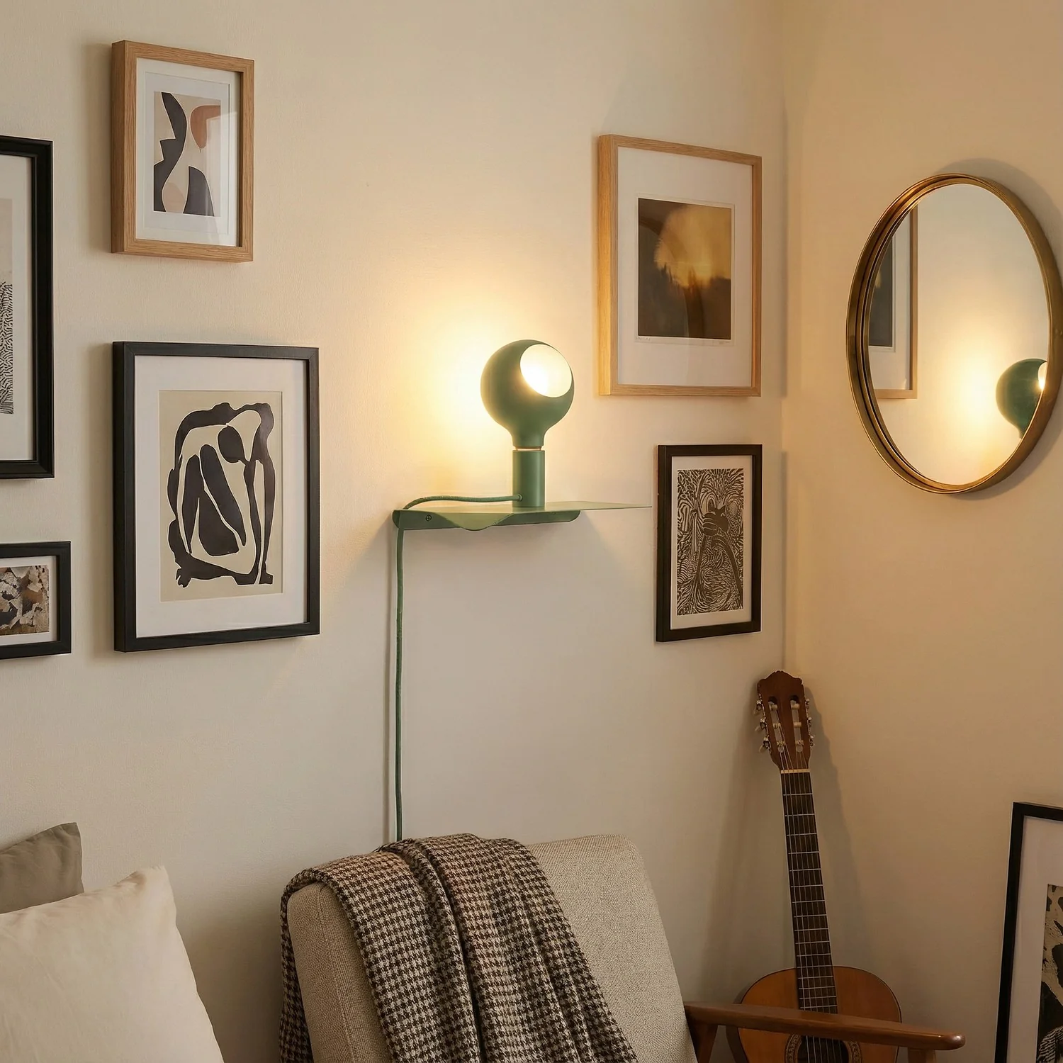 Combo Camo - Lamp with shelf - Green - Image 2