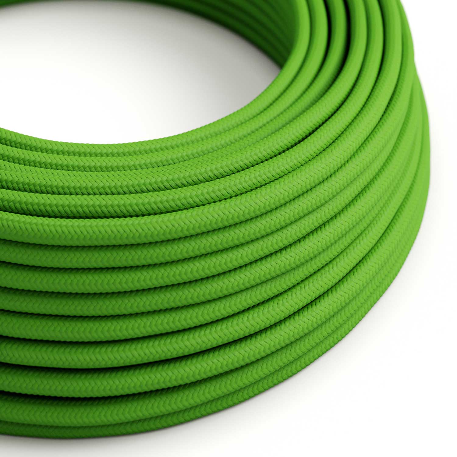 Textile cable for lighting Lime Green - The Original Creative Cables, ideal for creative lamps - RM18