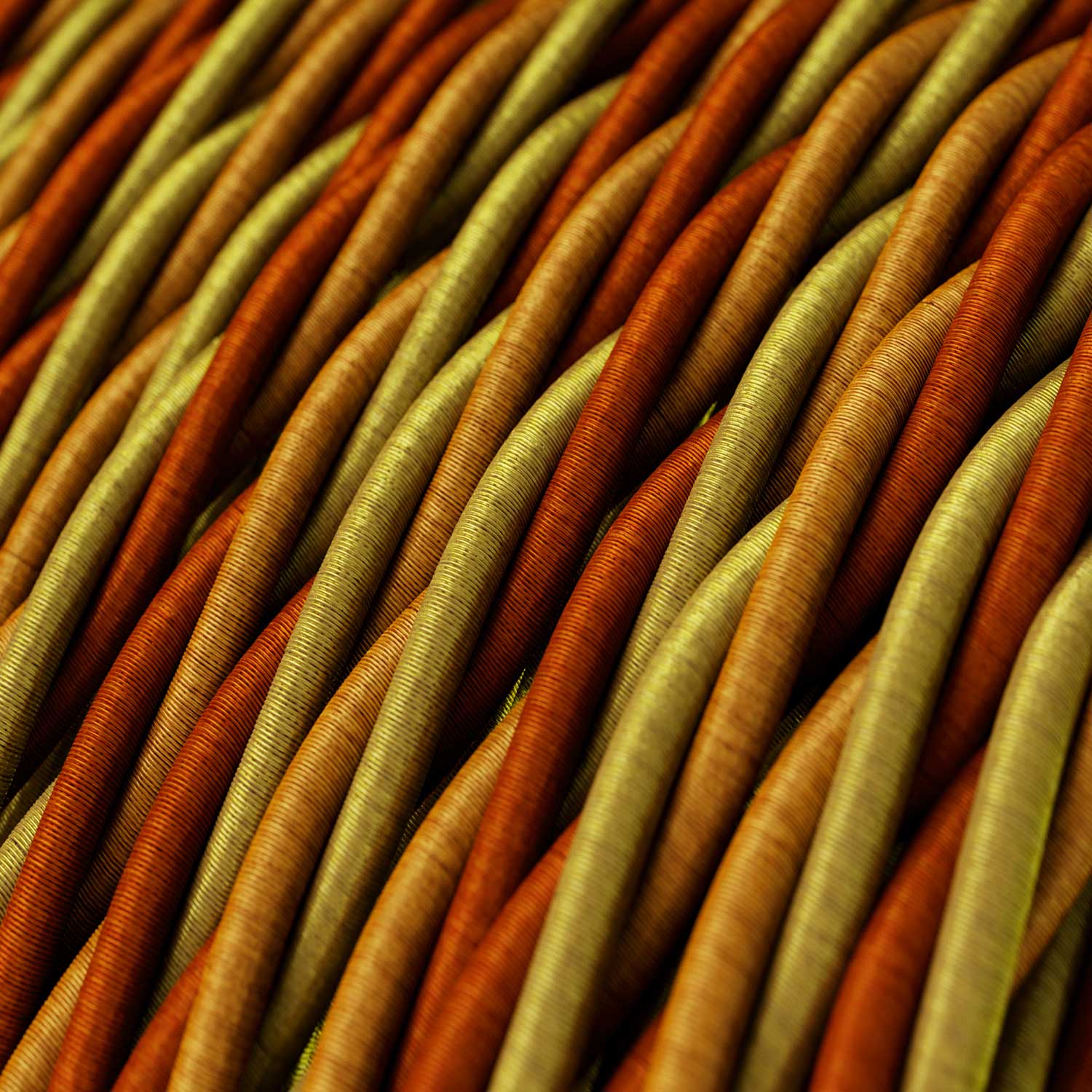 Textile cable for lighting Shiny Orange - The Original Creative Cables, the best choice for modern lamps - TG04 - Image 2