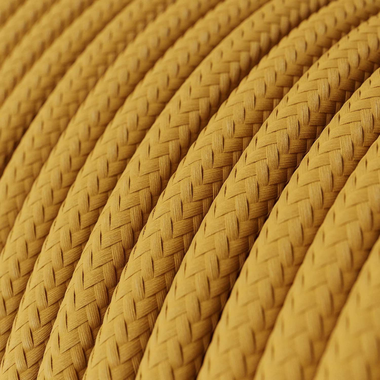 Cord set for lamp with bright mustard cable 6 ft - Image 2