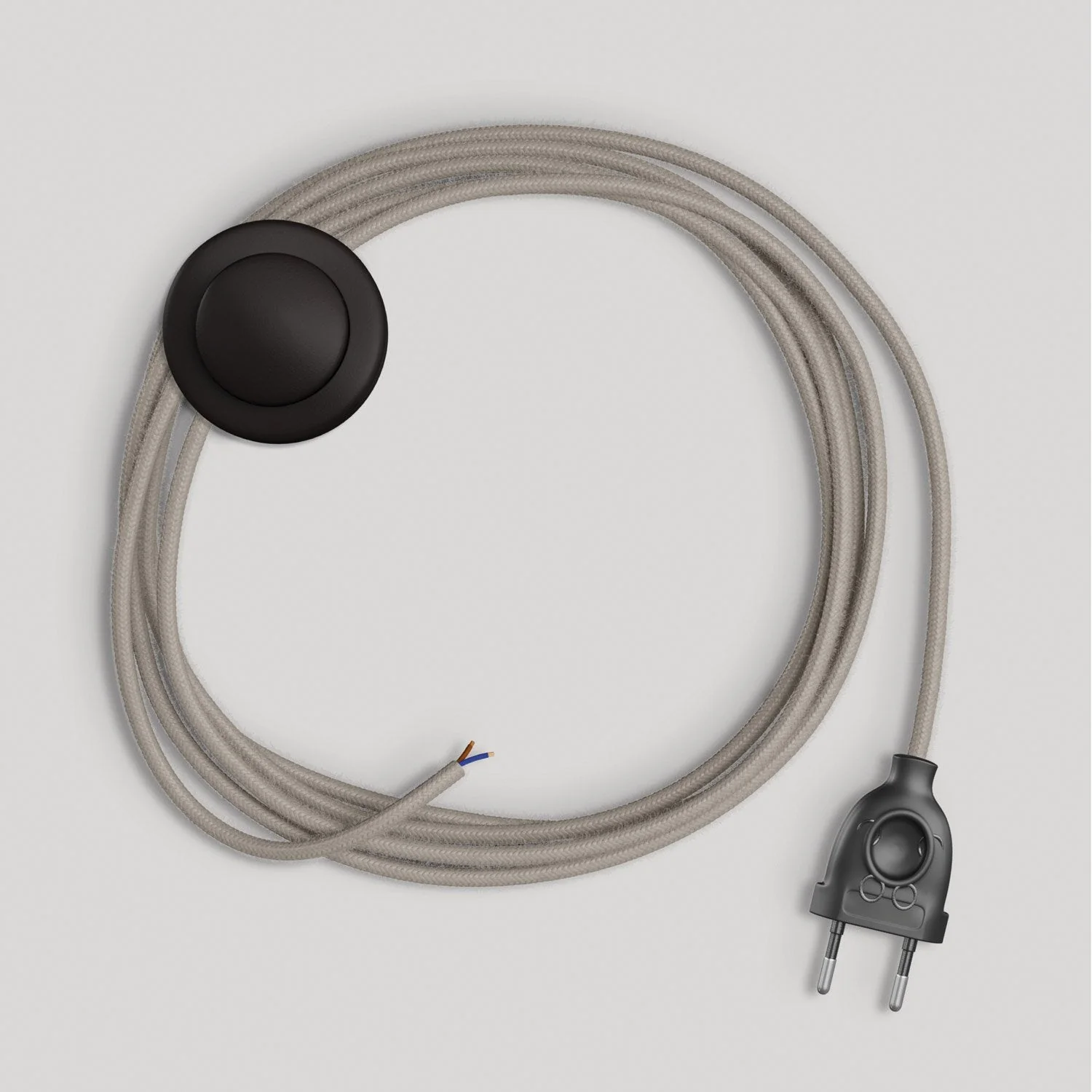 Wiring for lamp with 3 m dove grey cotton cable - Image 4