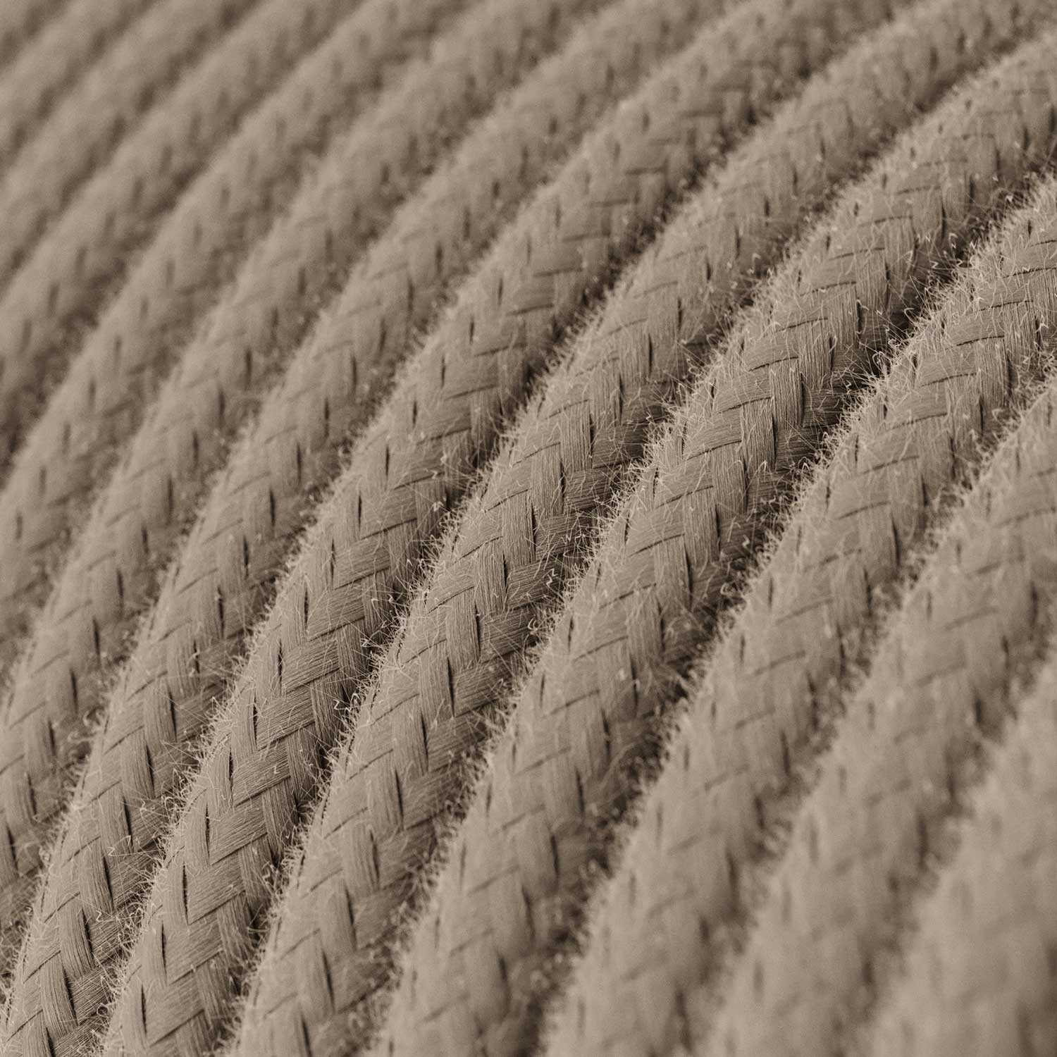Cord set for lamp with dove-gray cotton cable 10 ft - Image 2