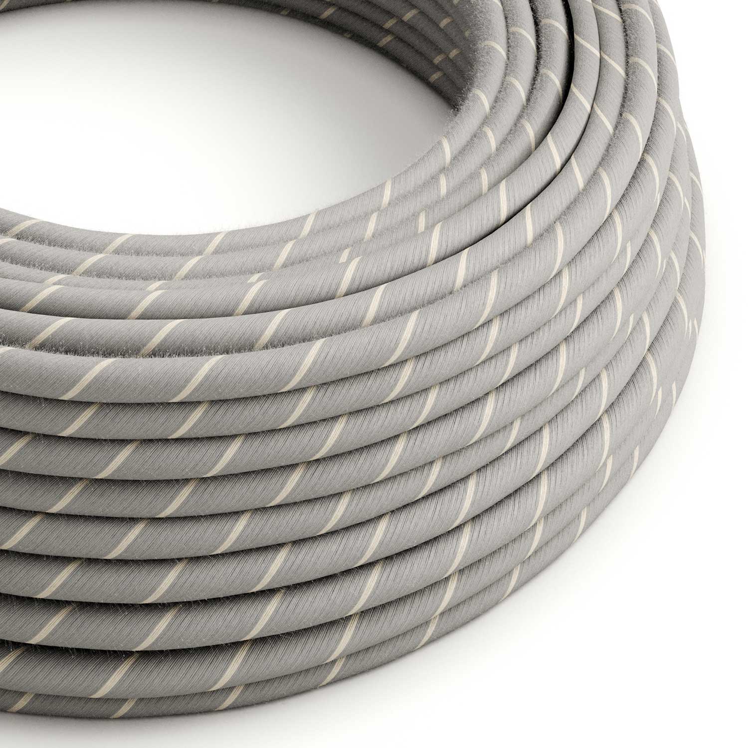 Textile cord in cotton and linen Zabaione Vertigo - The Original Creative Cables, designed for exclusive lamps - ERD22