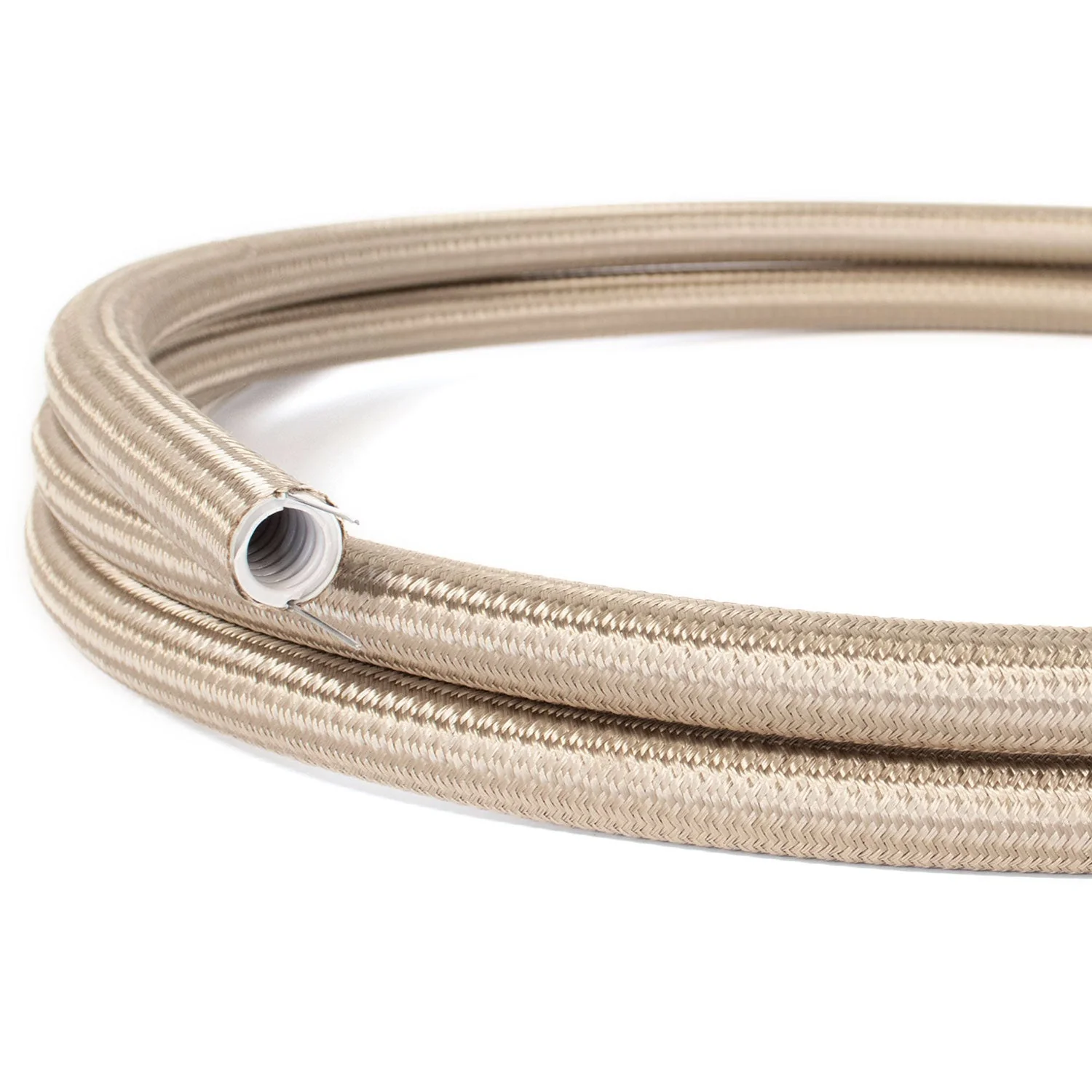 Creative-Tube flexible conduit, solid color Cipria Rayon RM27 fabric covering, 20 mm diameter