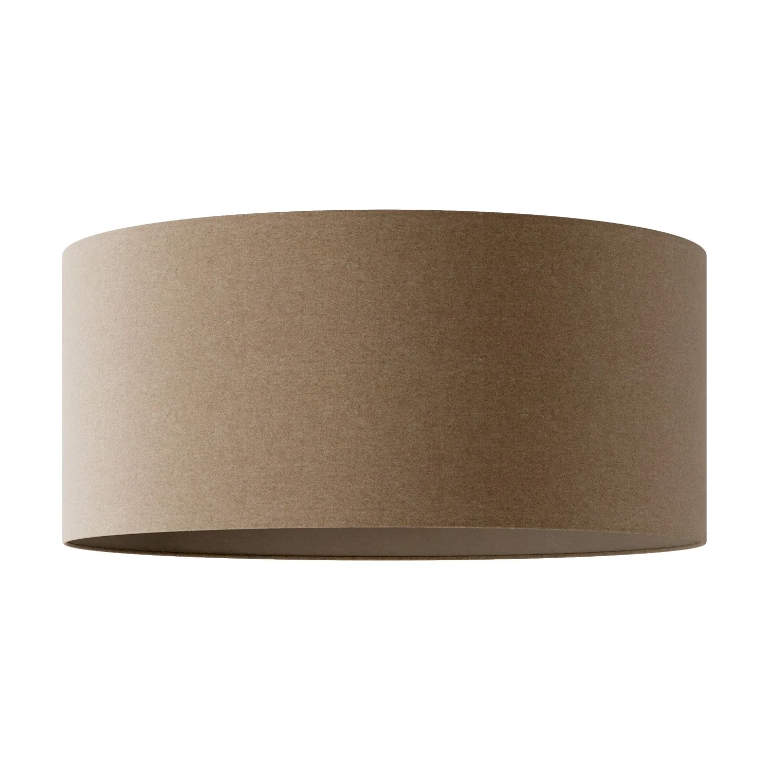 Cilindro XXL Lampshade in fabric with E27 fitting - Made in Italy - Brown Wool